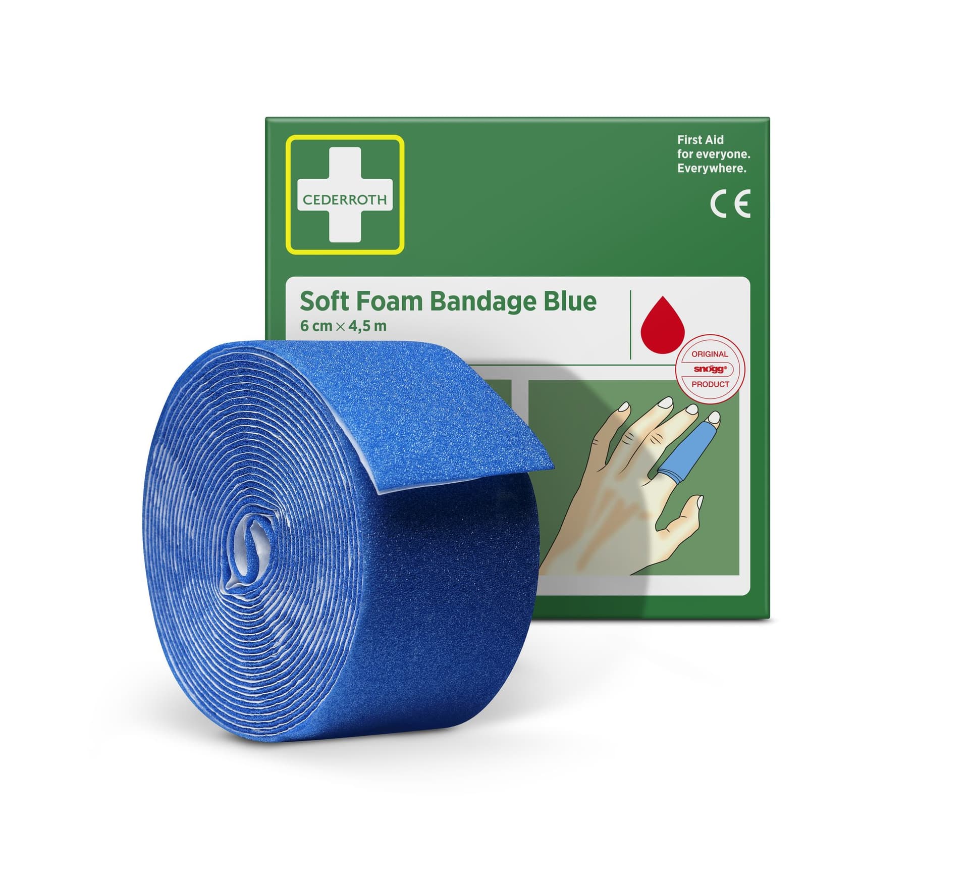 Bandage Cederroth Soft Foam 6cmx4,5m blauw 2