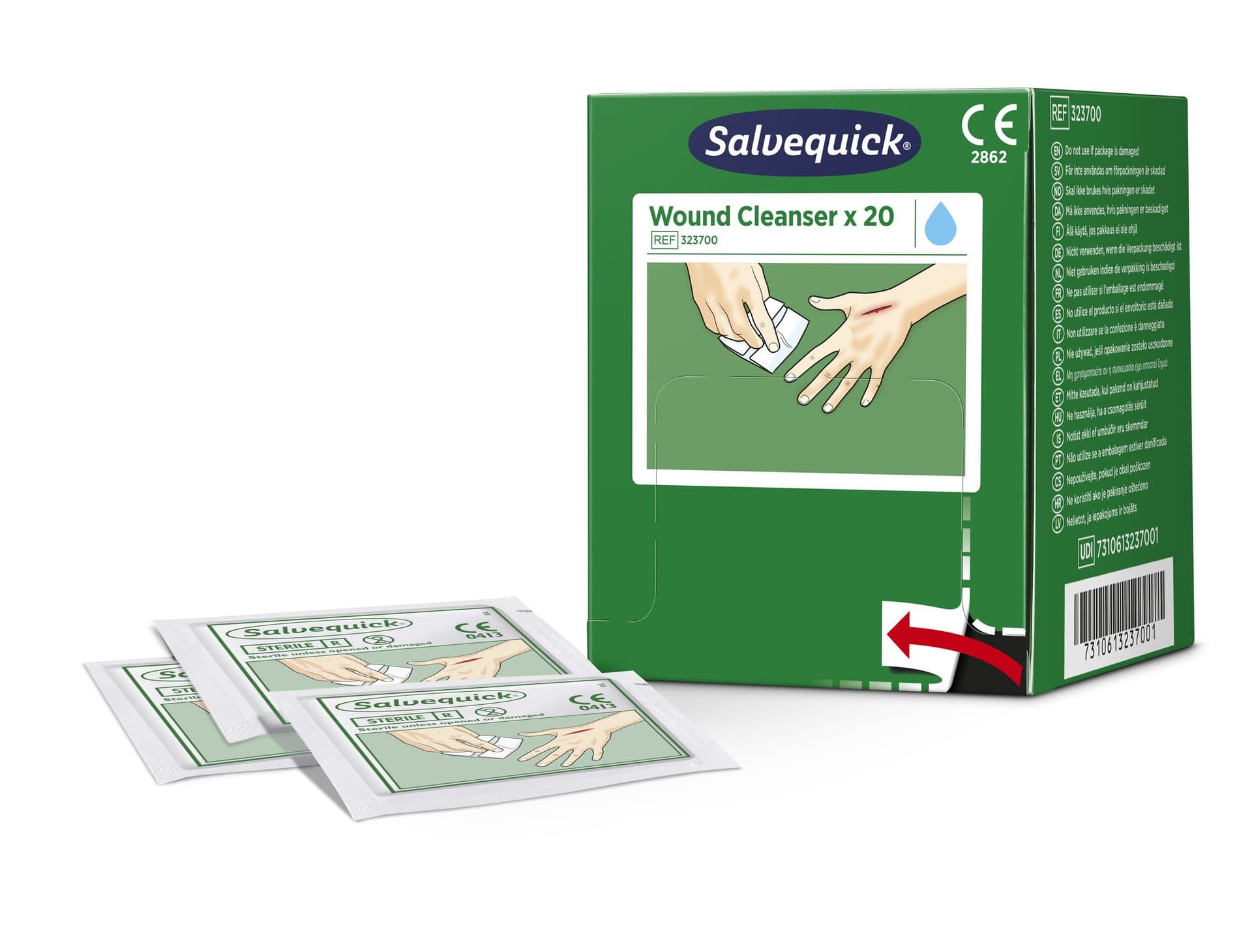 Wondreinigingsdoekjes Salvequick 20 stuks 2