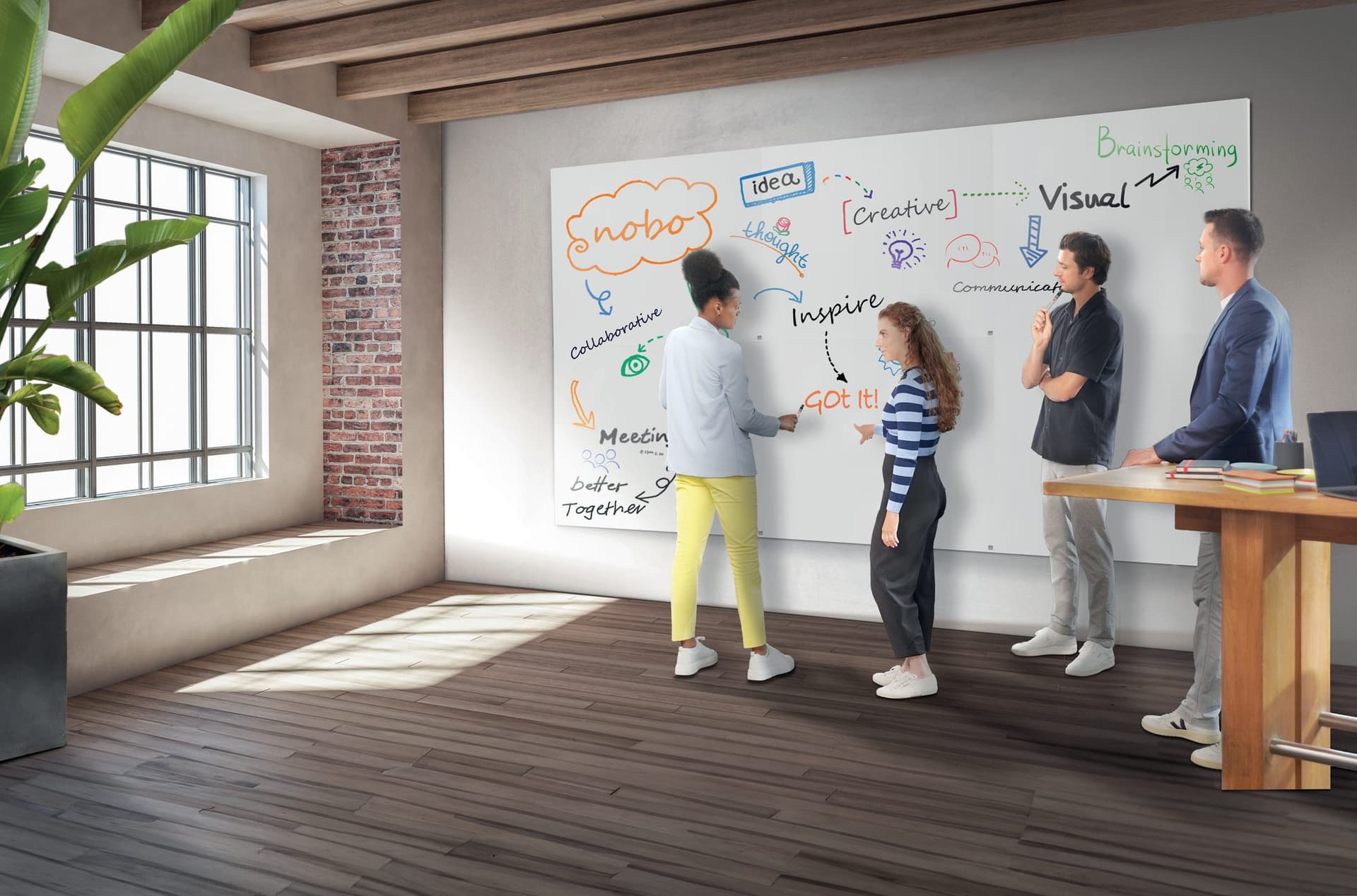 Whiteboard Nobo Infinity randloos 60x90cm 9