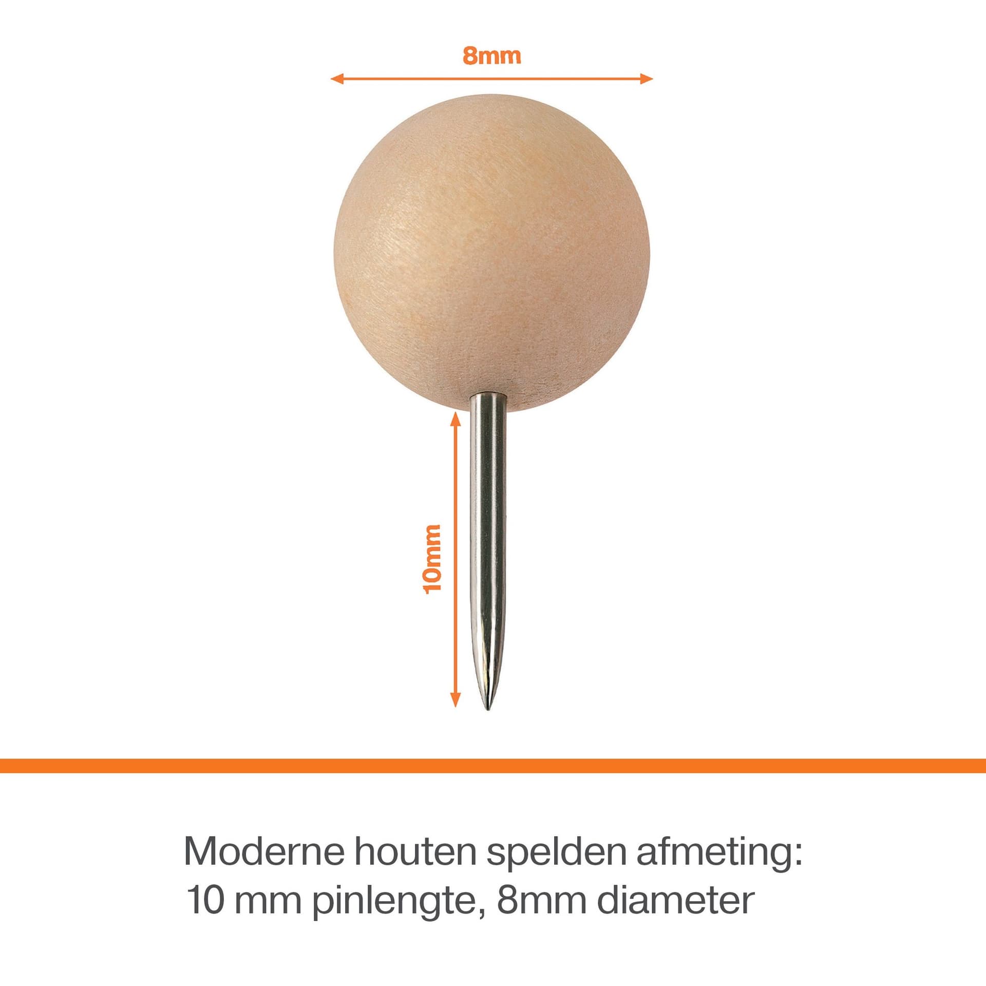 Punaises Nobo hout voor memobord 40 stuks 2