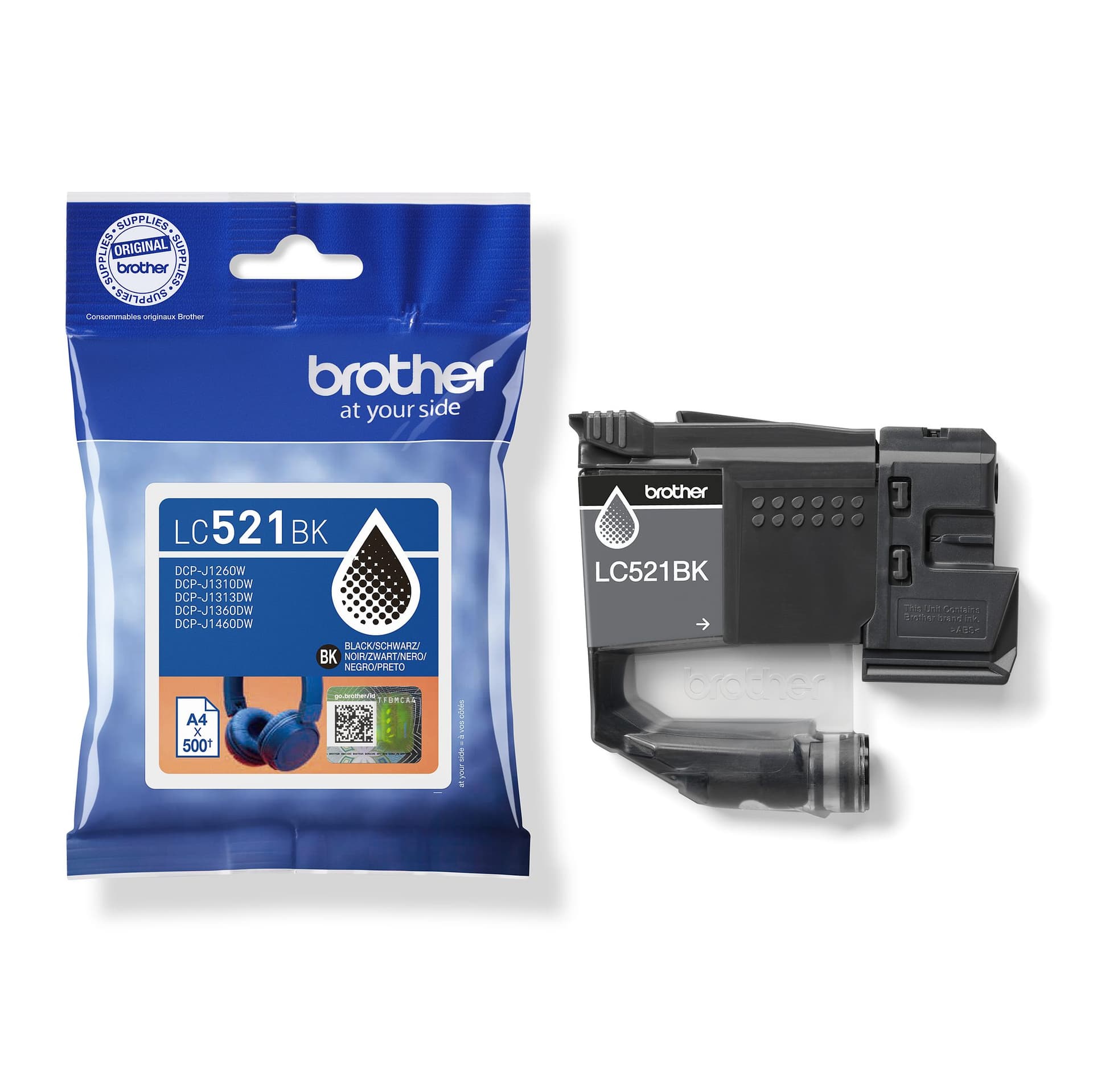 Inktcartridge Brother LC-521BK zwart 3