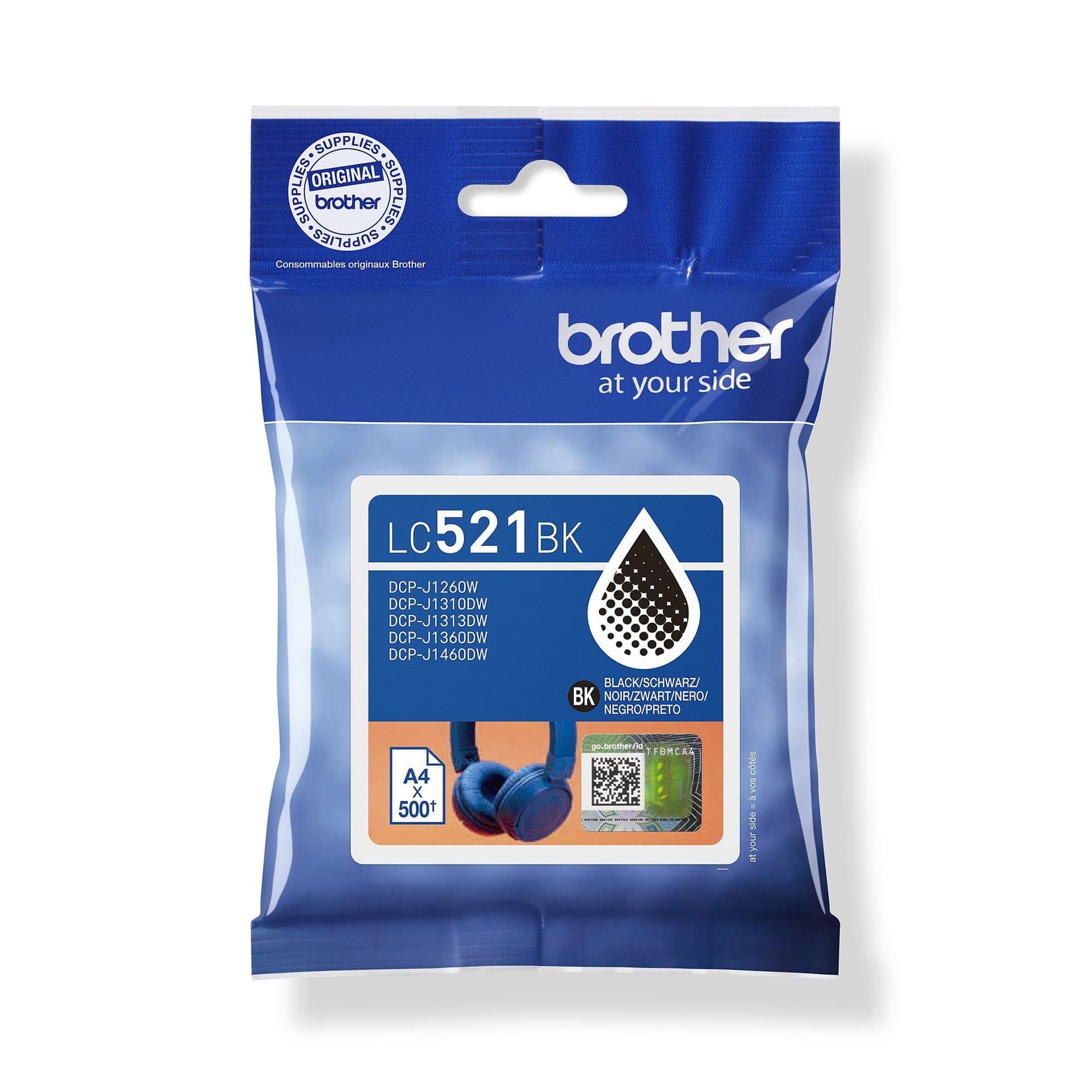 Inktcartridge Brother LC-521BK zwart
