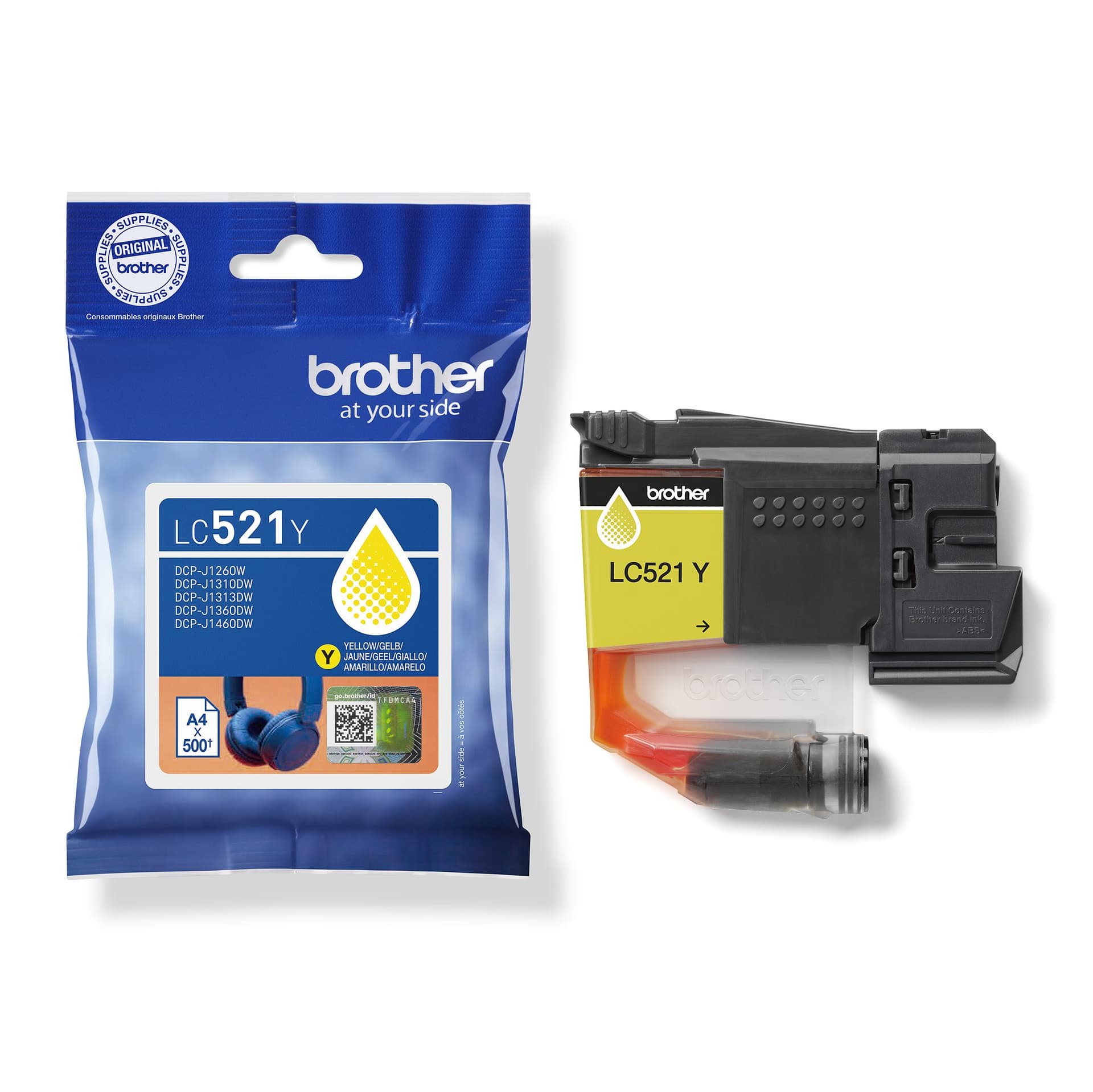 Inktcartridge Brother LC-521Y geel 3