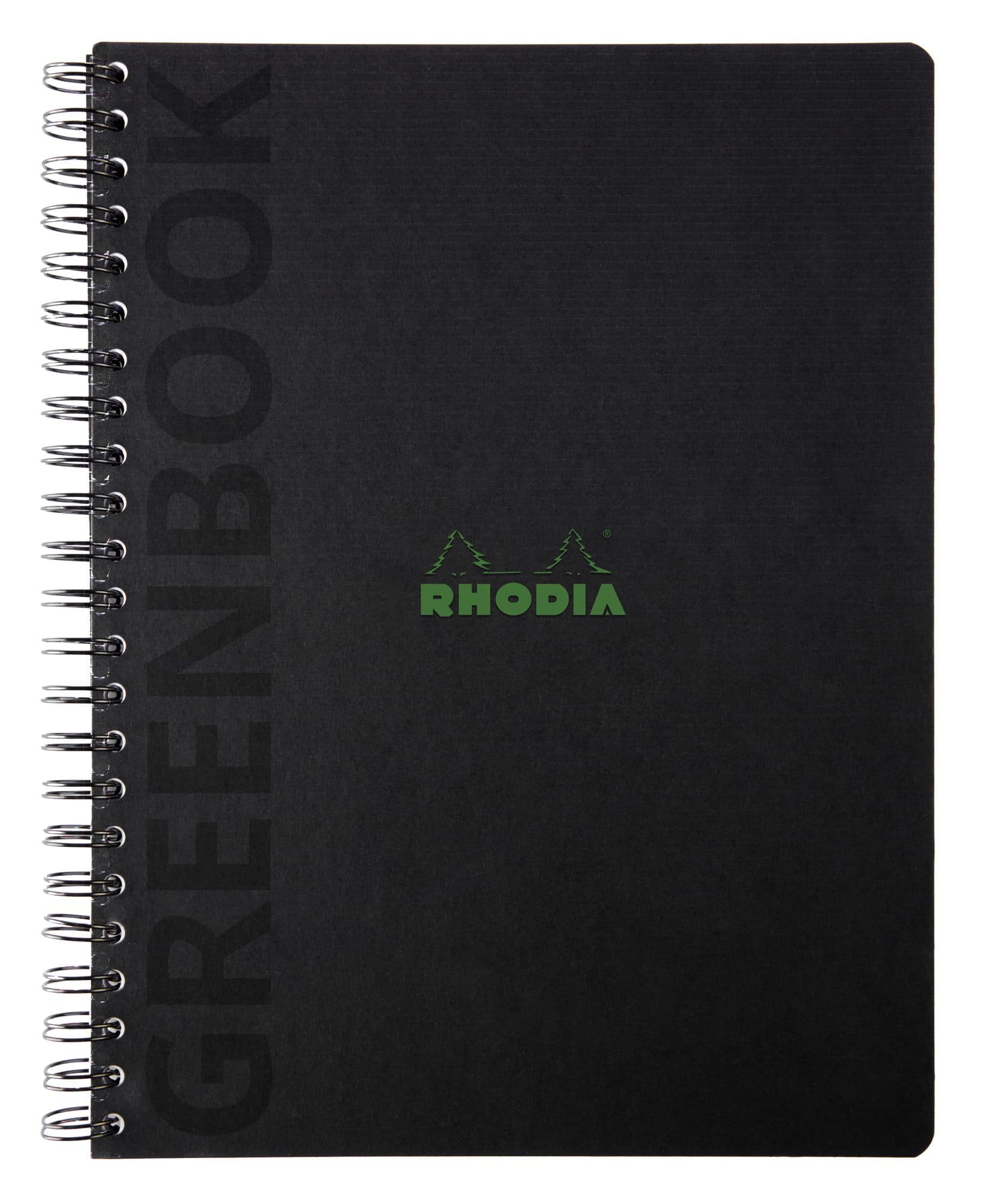 Notitieboek Rhodia Greenbook recycled A4+ lijn 160 pagina's 90gr hc