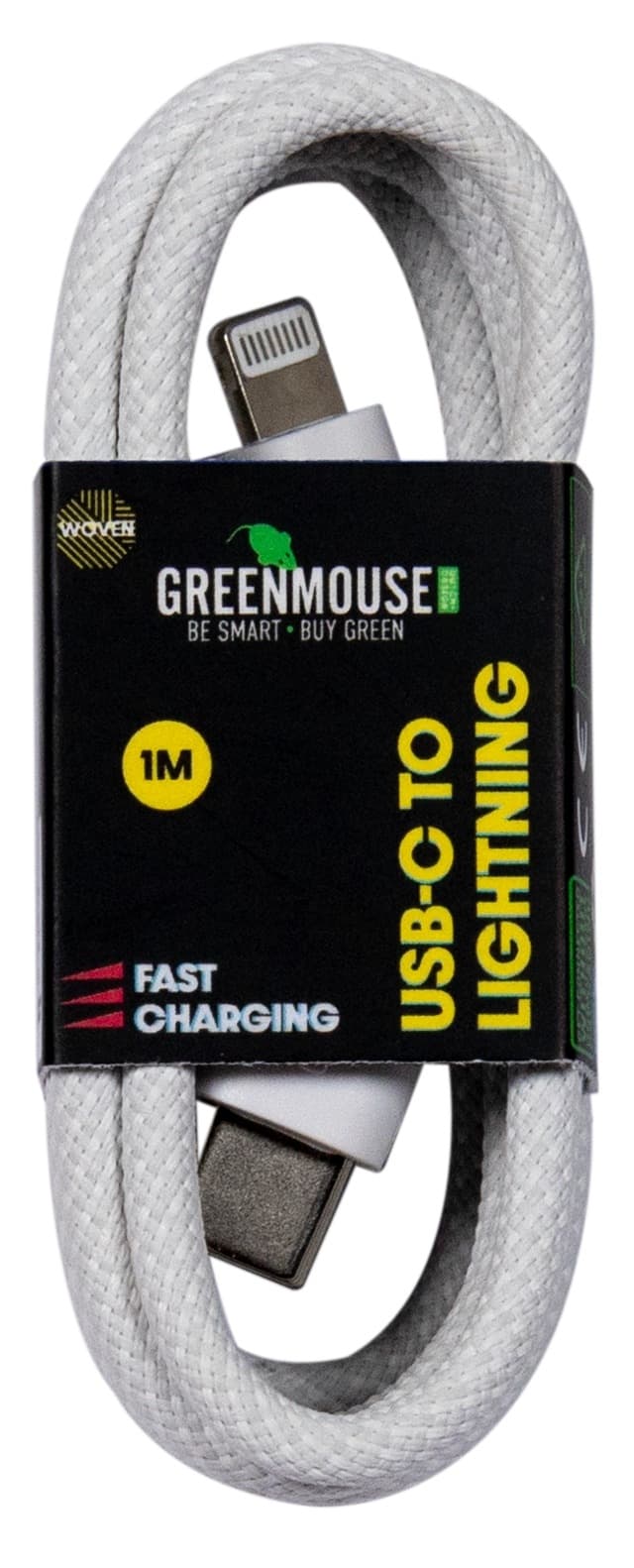 Kabel Green Mouse USB-C to Lightning data Woven 1m 2