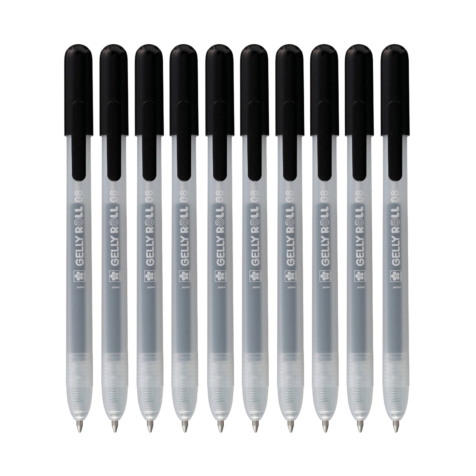 Gelschrijver Sakura Gelly Roll Classic 08 klikfunctie zwart 10 stuks