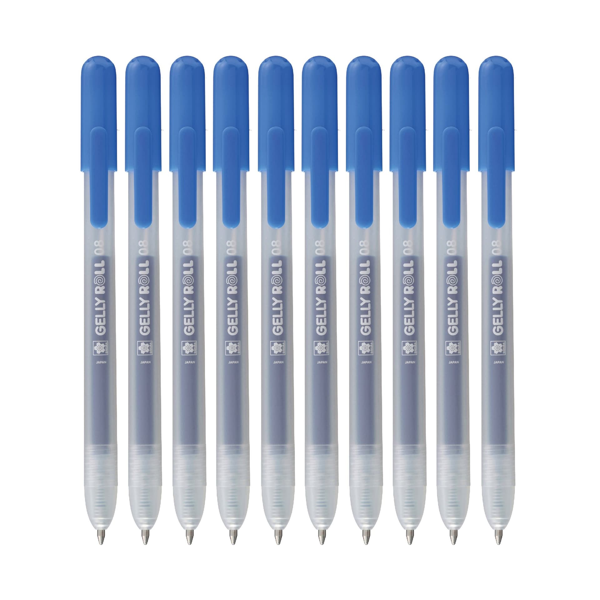 Gelschrijver Sakura Gelly Roll Classic 08 klikfunctie blauw 10 stuks
