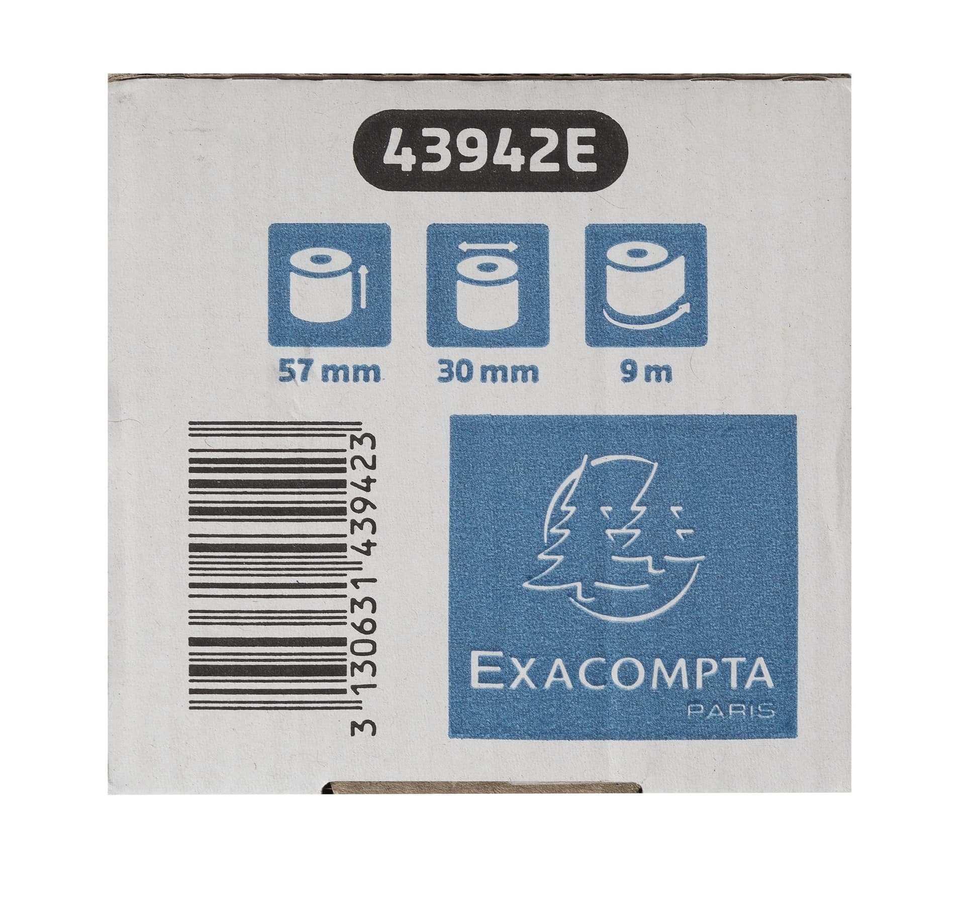 Telrol Exacompta 57mmx9m kern Ø12mm SafeContact thermisch 4
