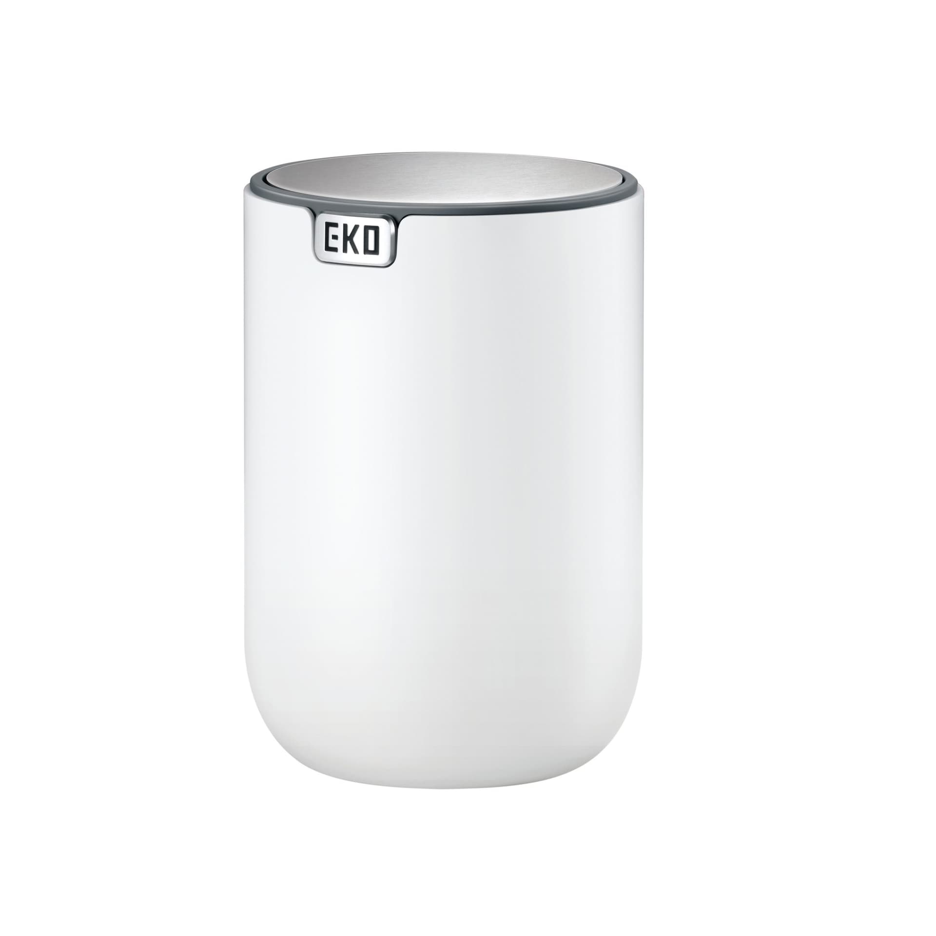 Afvalbak EKO Fandy 2 tafelmodel met swingdeksel 1,5 liter wit