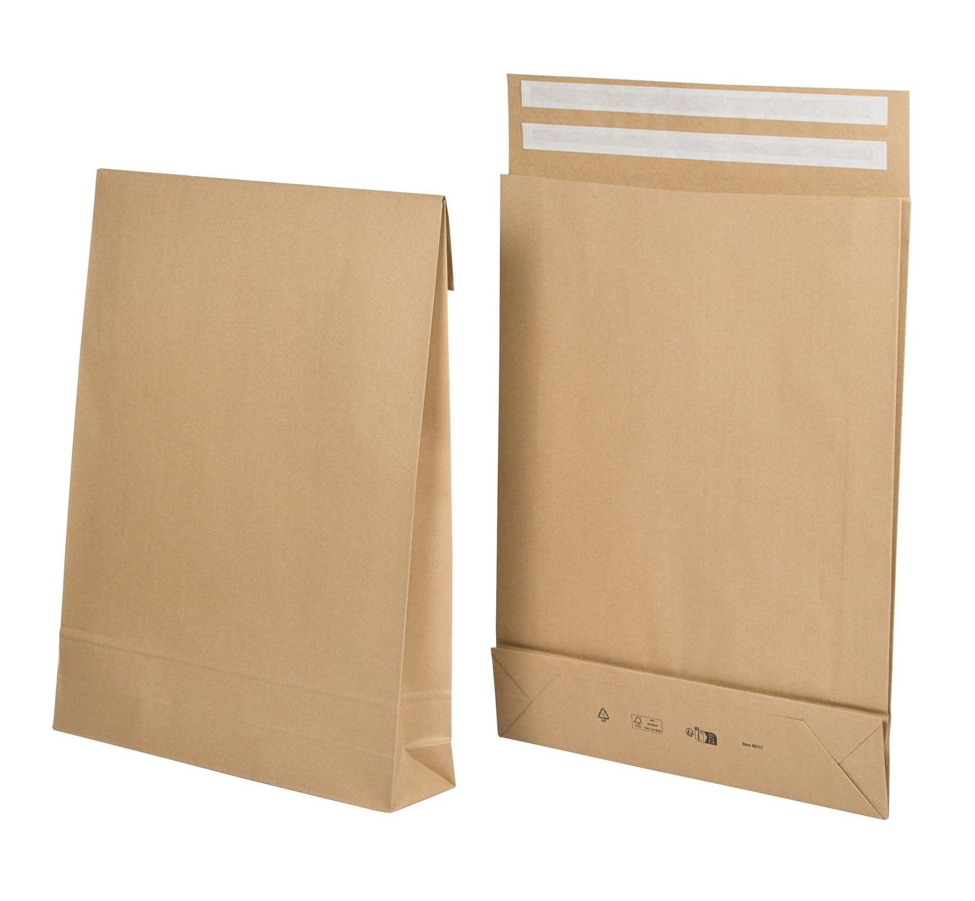 E-Commerce envelop IEZZY 350x450x80+100mm met retoursluiting br 200st