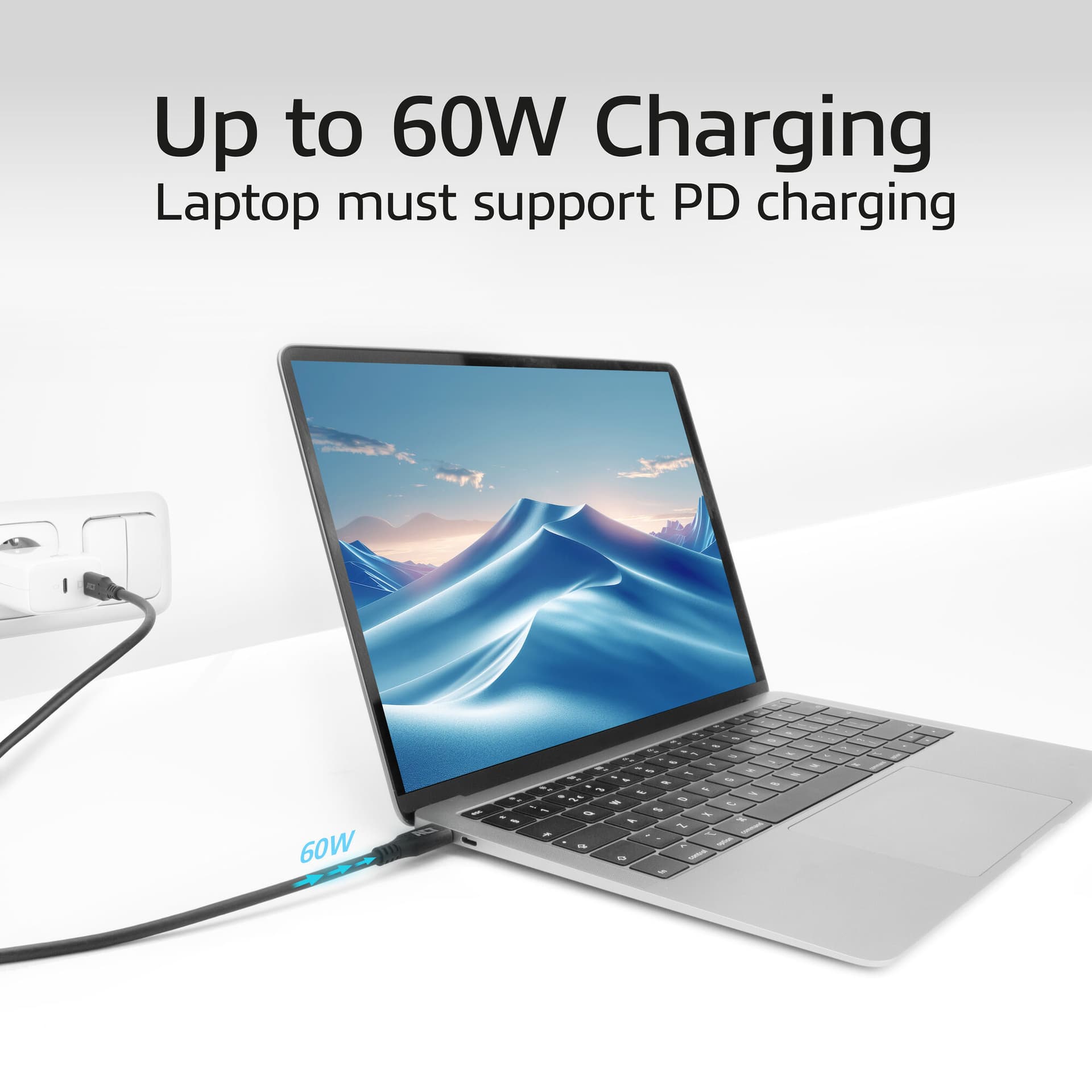 Kabel ACT USB-C 3.0 10Gbps 60W USB 1 meter 4