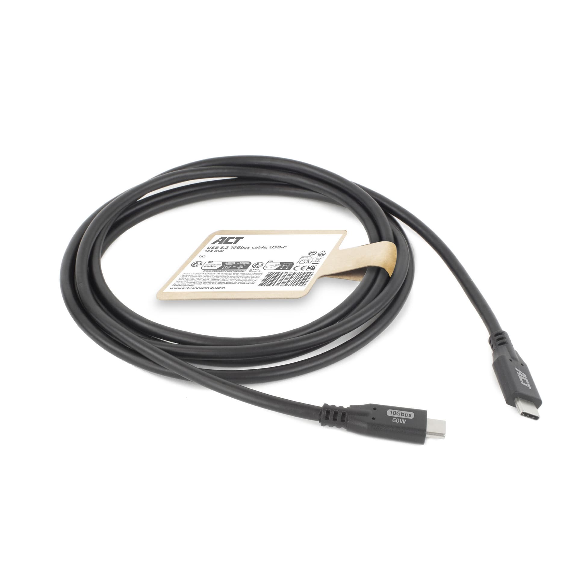 Kabel ACT USB-C 3.0 10Gbps 60W USB 1 meter 6