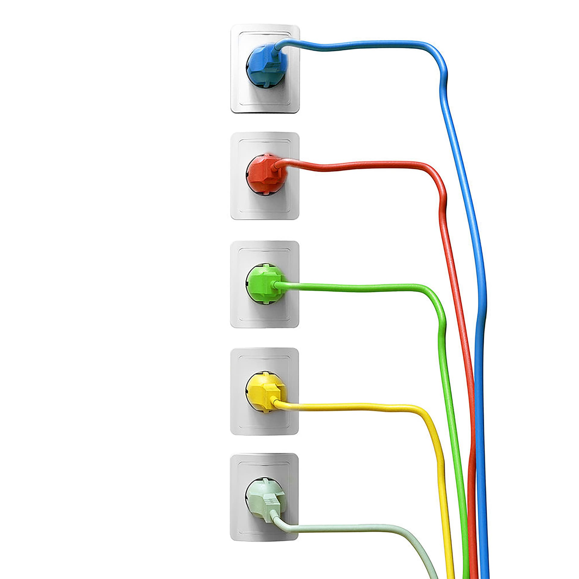 Kabel ACT STROOM C13 recht - CEE7/7 zwart 2.0 meter 5