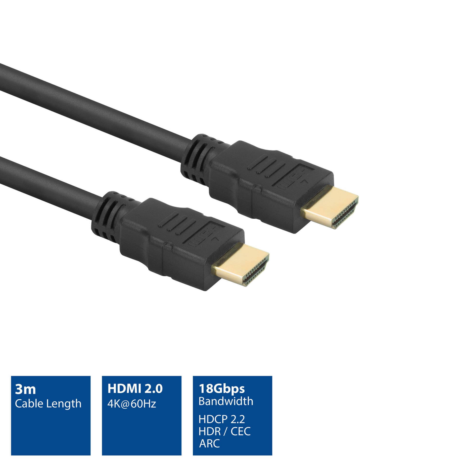 Kabel ACT HS v2.0 HDMI-A male - HDMI-A male (AWG30) 3 meter 2