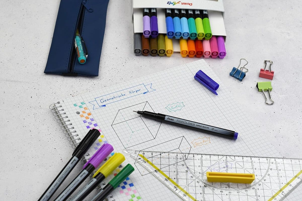 Fineliner Pentel Pointliner S40-A fijn zwart 3