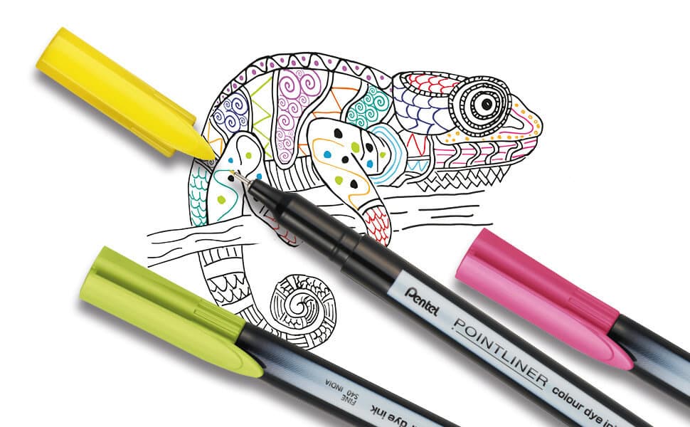 Fineliner Pentel Pointliner S40-B fijn rood 4