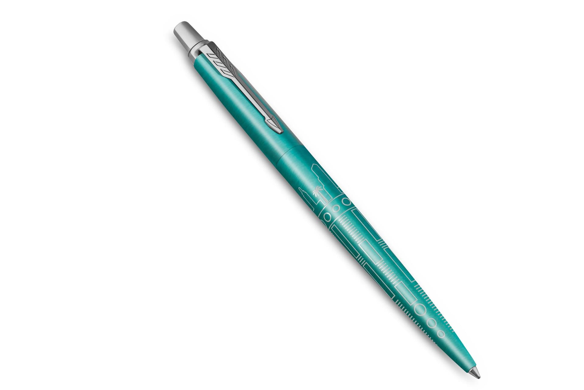 Balpen Parker Jotter special edition Miami turquoise CT medium 4