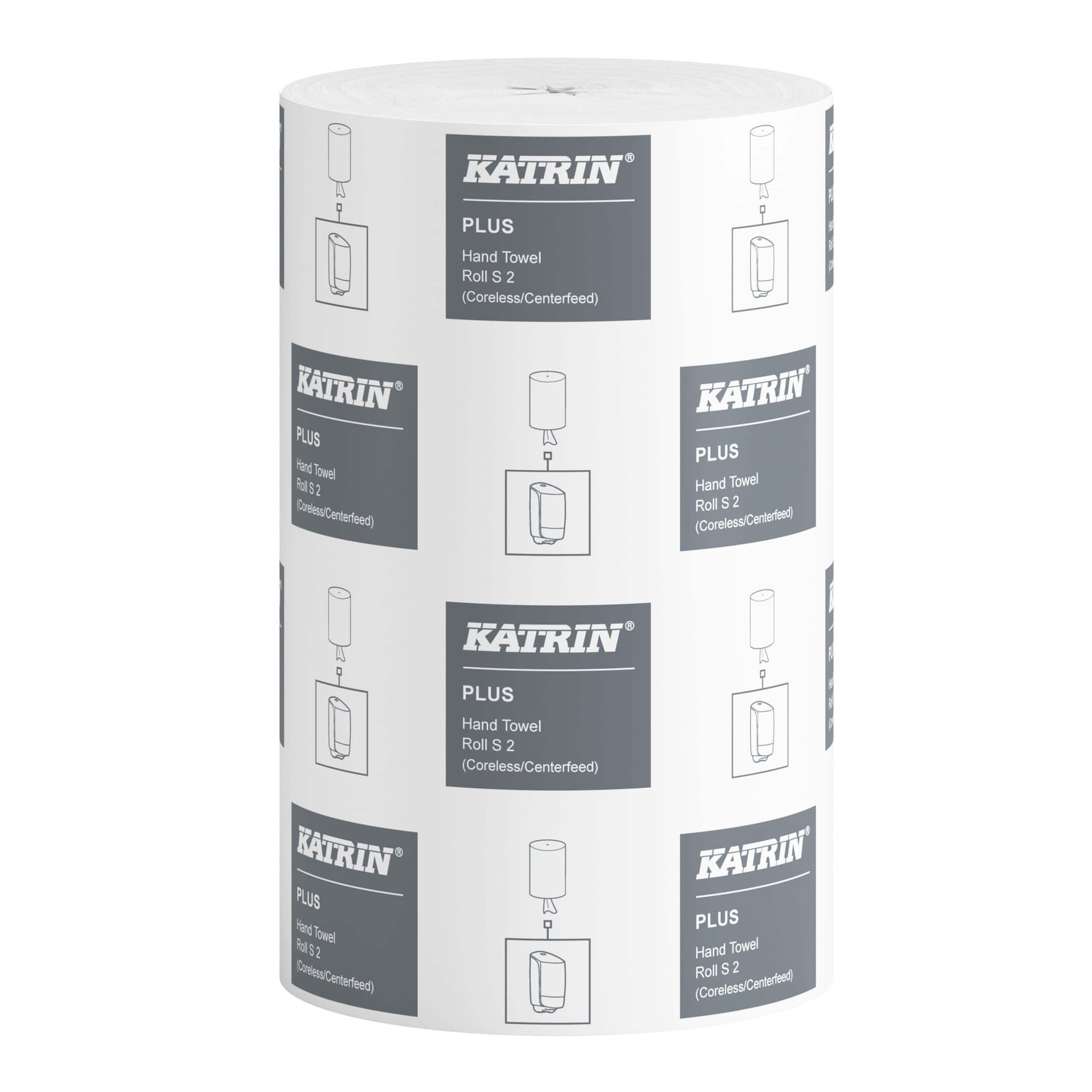 Poetspapier Katrin Plus klein 2-laags 240 vel wit 97494