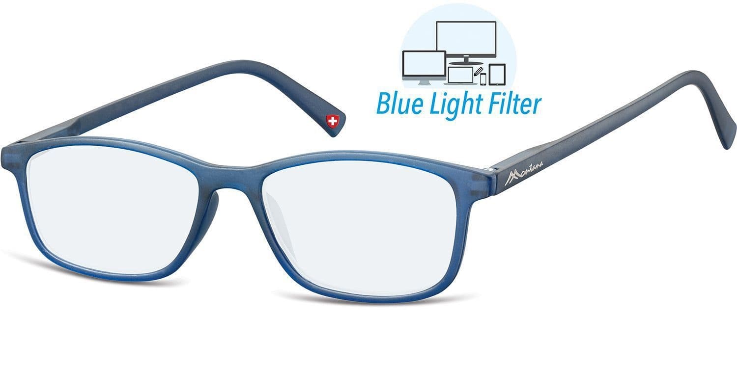 Leesbril  Montana +1.00 dpt blue light filter blauw