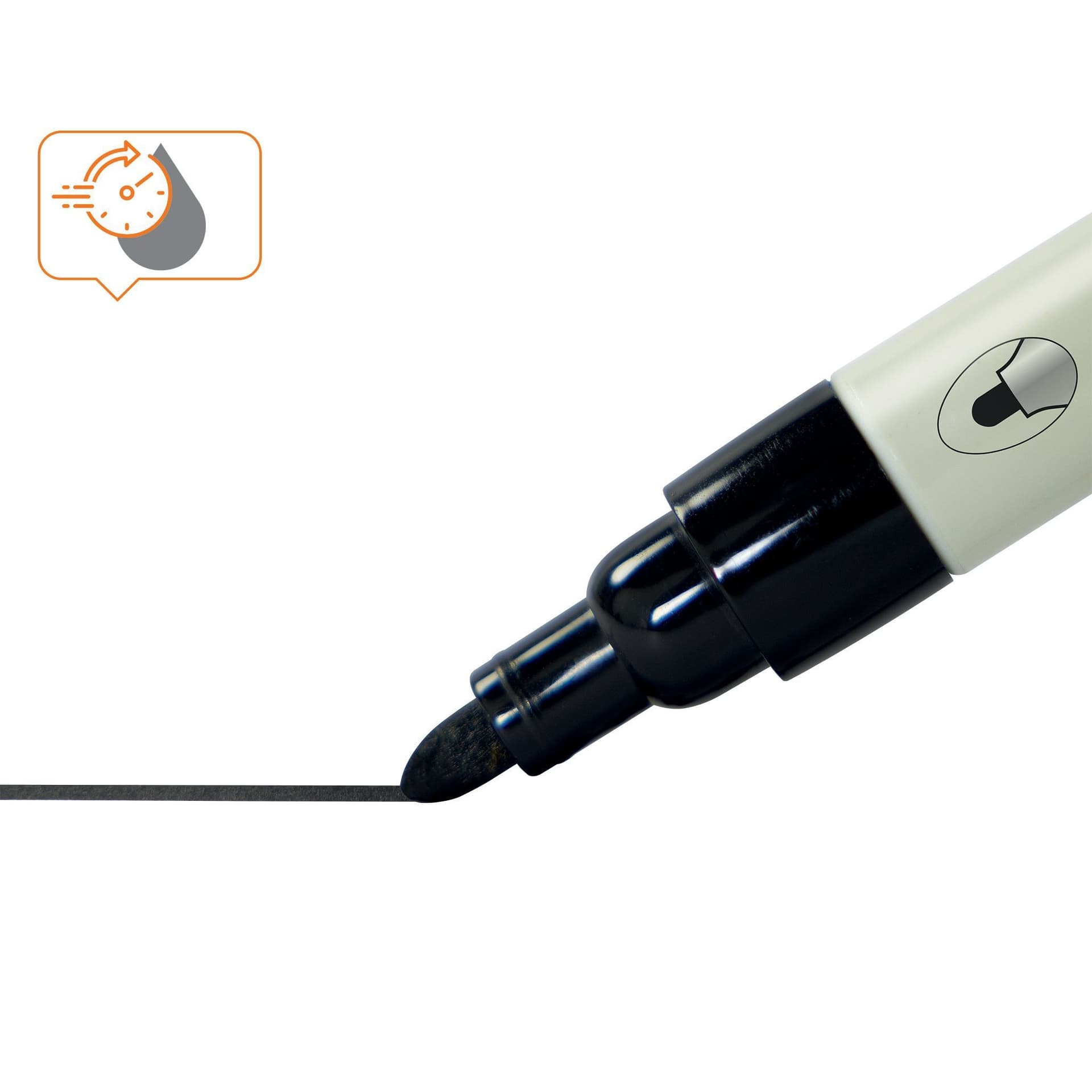 Whiteboardmarker Nobo ronde punt 3mm zwart 3