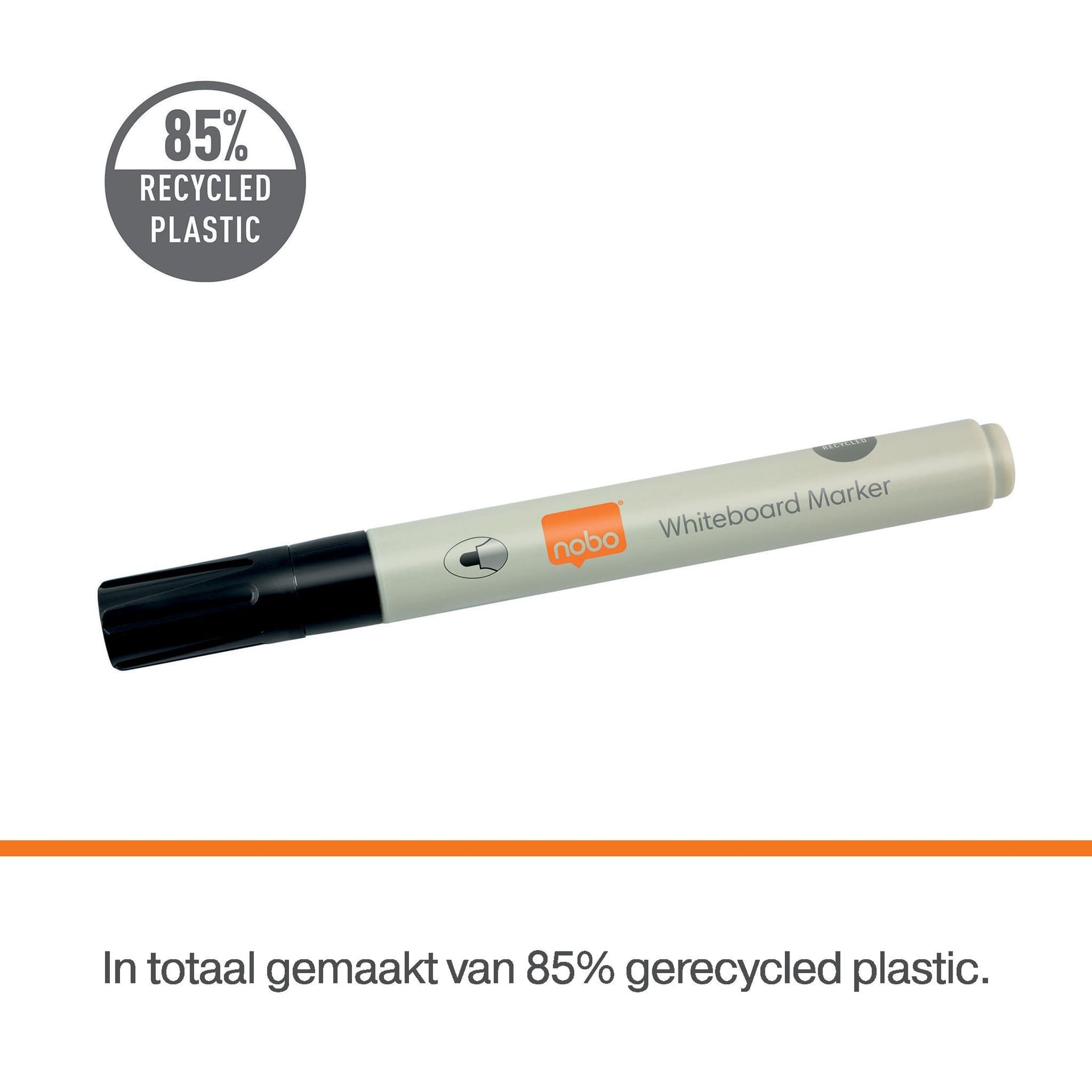 Whiteboardmarker Nobo ronde punt 3mm zwart 7