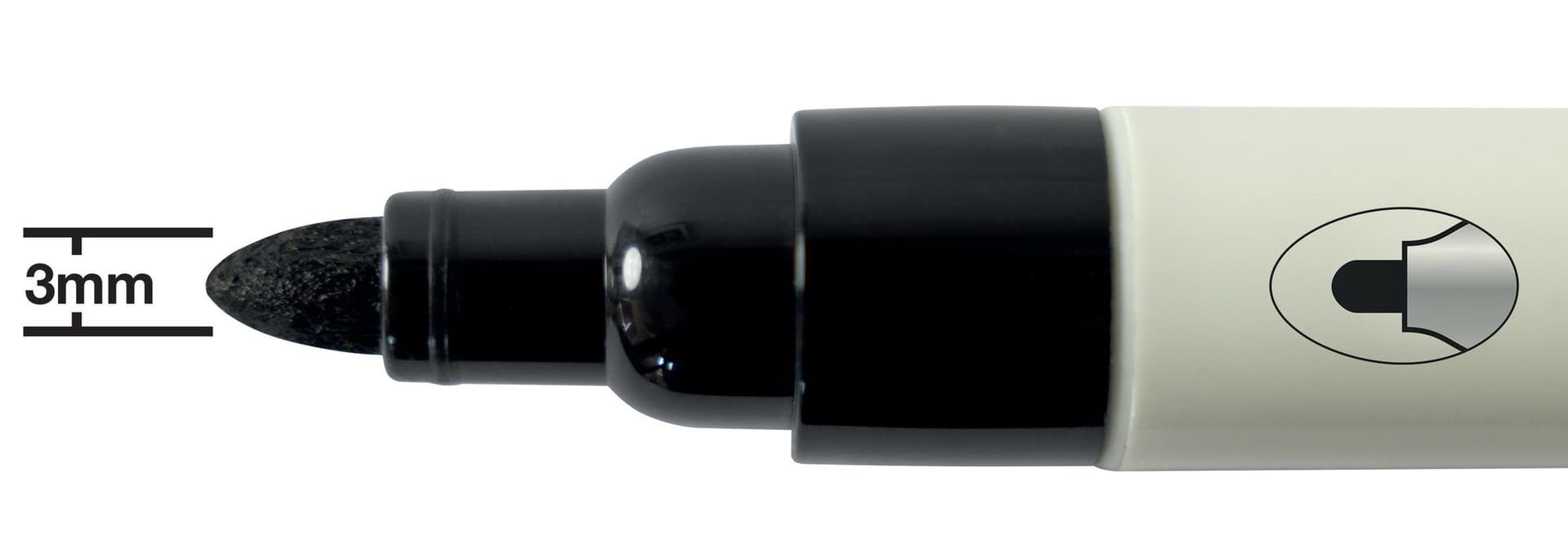 Whiteboardmarker Nobo ronde punt 3mm zwart 9