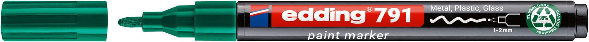Paintmarker edding 791 PCR op alcoholbasis 1-2mm groen