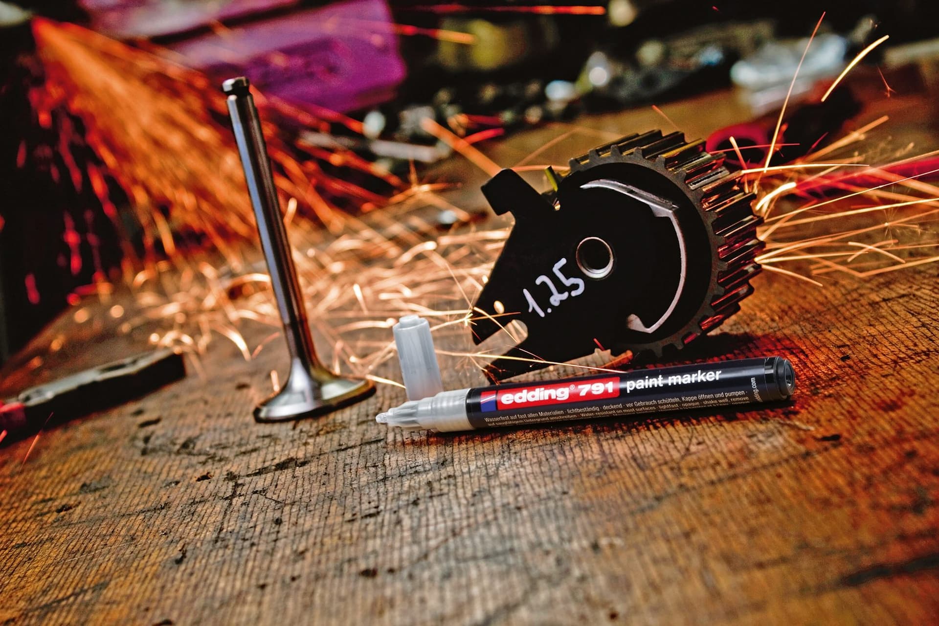 Paintmarker edding 791 PCR op alcoholbasis 1-2mm groen 3