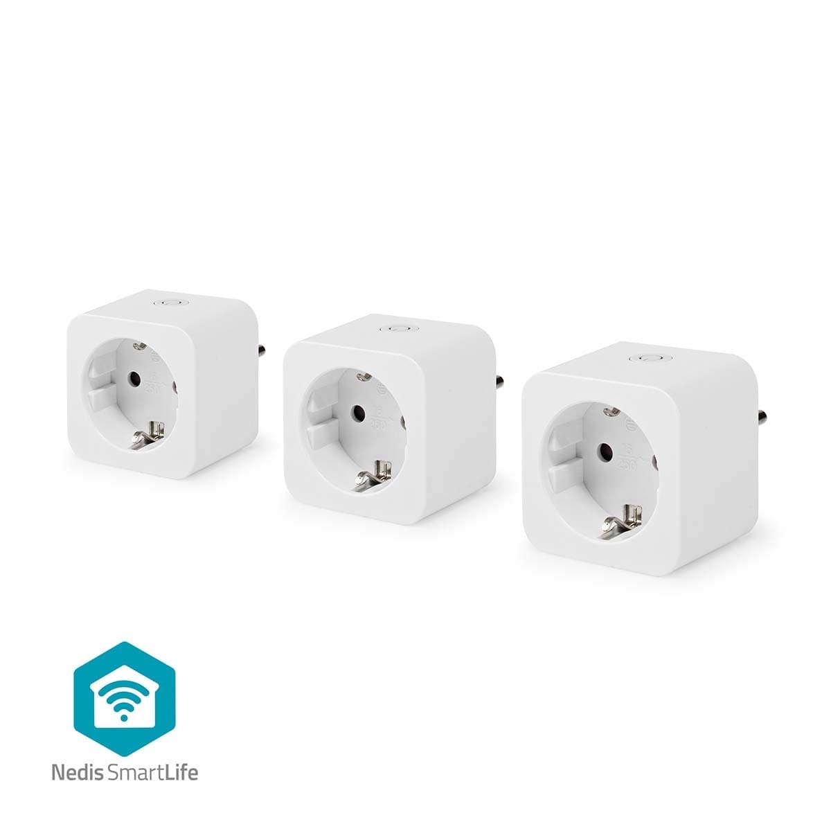 Slimme stekker Nedis Smartlife Wifi 3 stuks wit 3