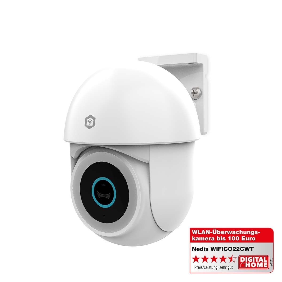 Beveiligingscamera Nedis Smartlife Wifi buiten 3MP Full HD 1296p wit 3
