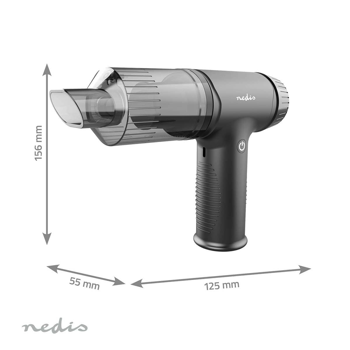 Handstofzuiger / luchtblazer Nedis 90W oplaadbaar zwart 8
