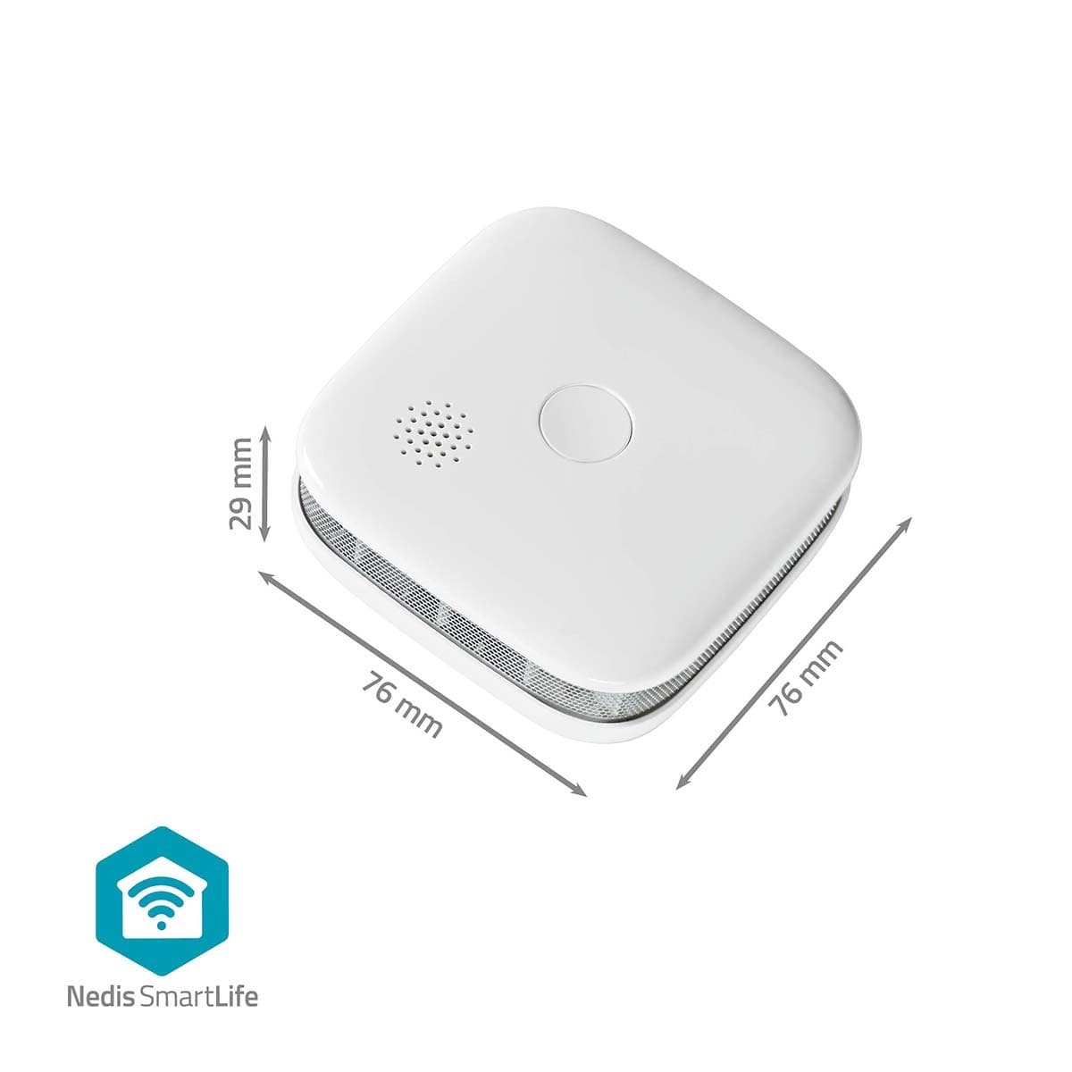 Rookmelder Nedis Smartlife Wifi 10 jaar sensor wit 8