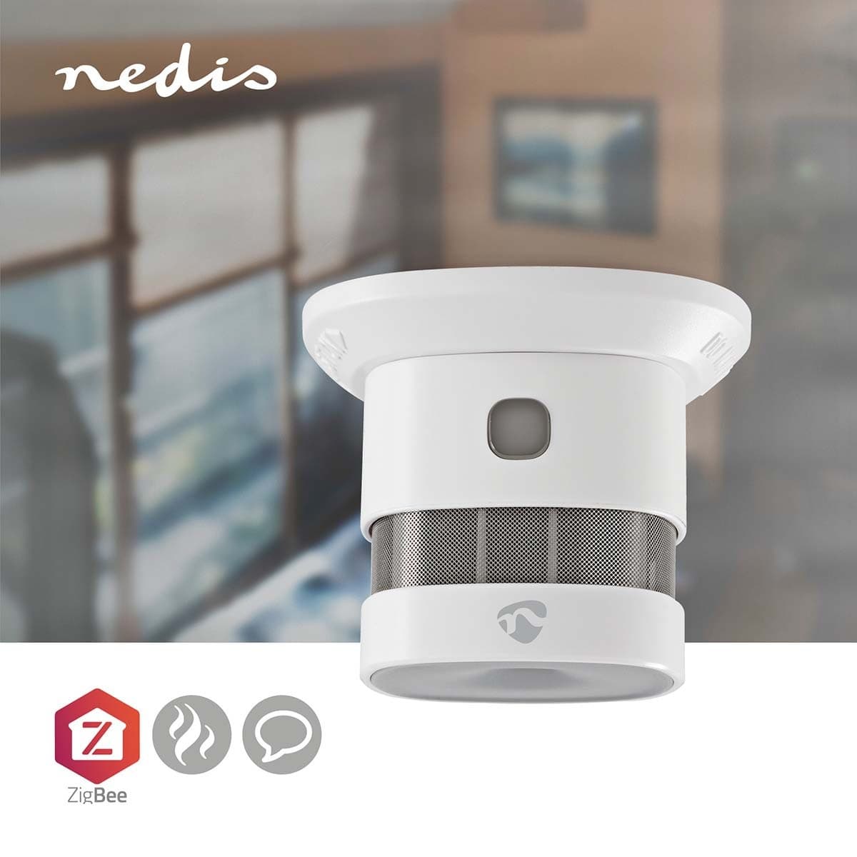 Rookmelder Nedis Smartlife Zigbee 3.0 Wifi 10 jaar sensor wit 7