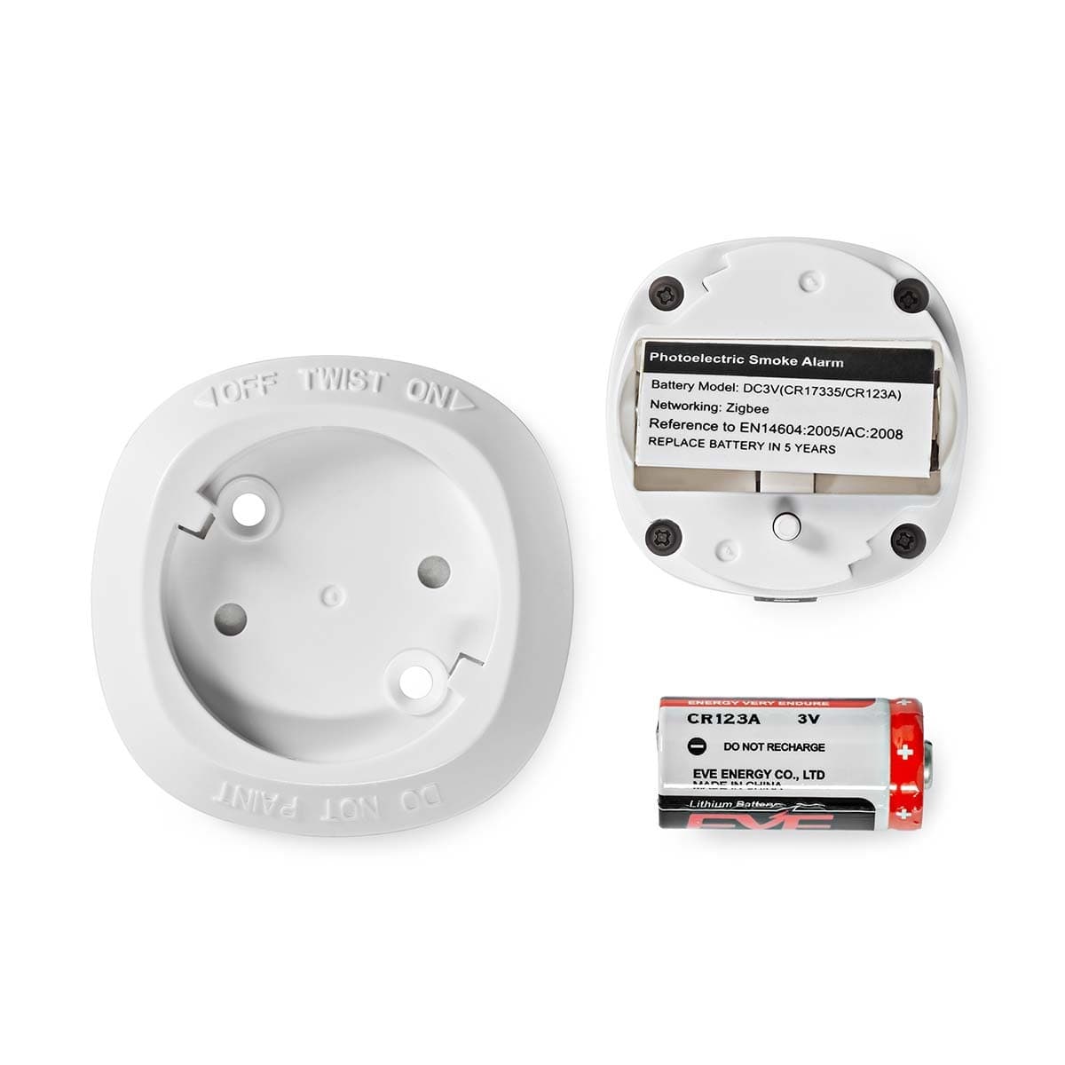 Rookmelder Nedis Smartlife Zigbee 3.0 Wifi 10 jaar sensor wit 8