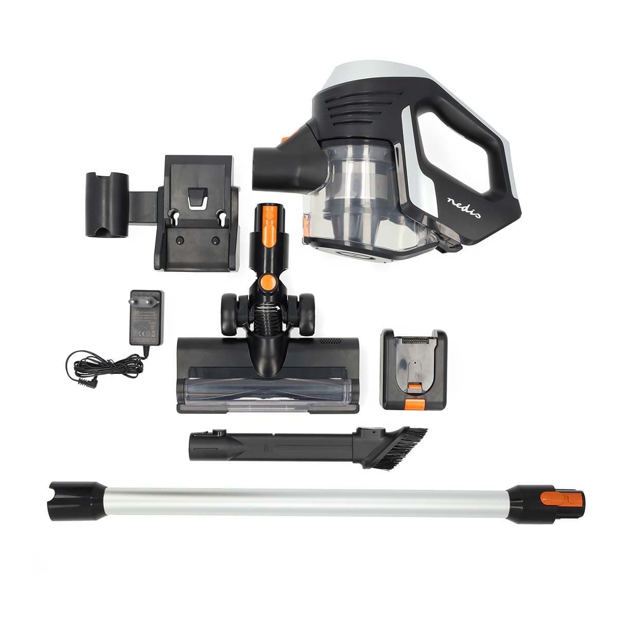 Steelstofzuiger Nedis 2-in-1 snoerloos HEPA 130W zwart 4