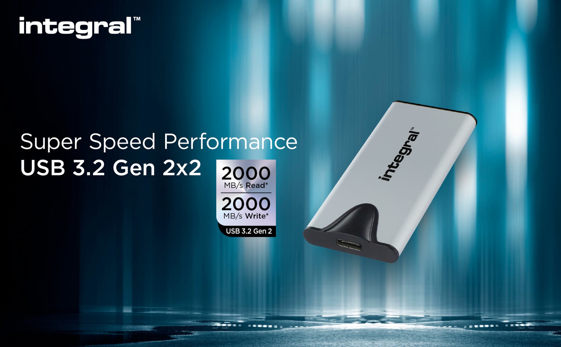 SSD Integral SlimXpress Portable USB-C 2TB 6
