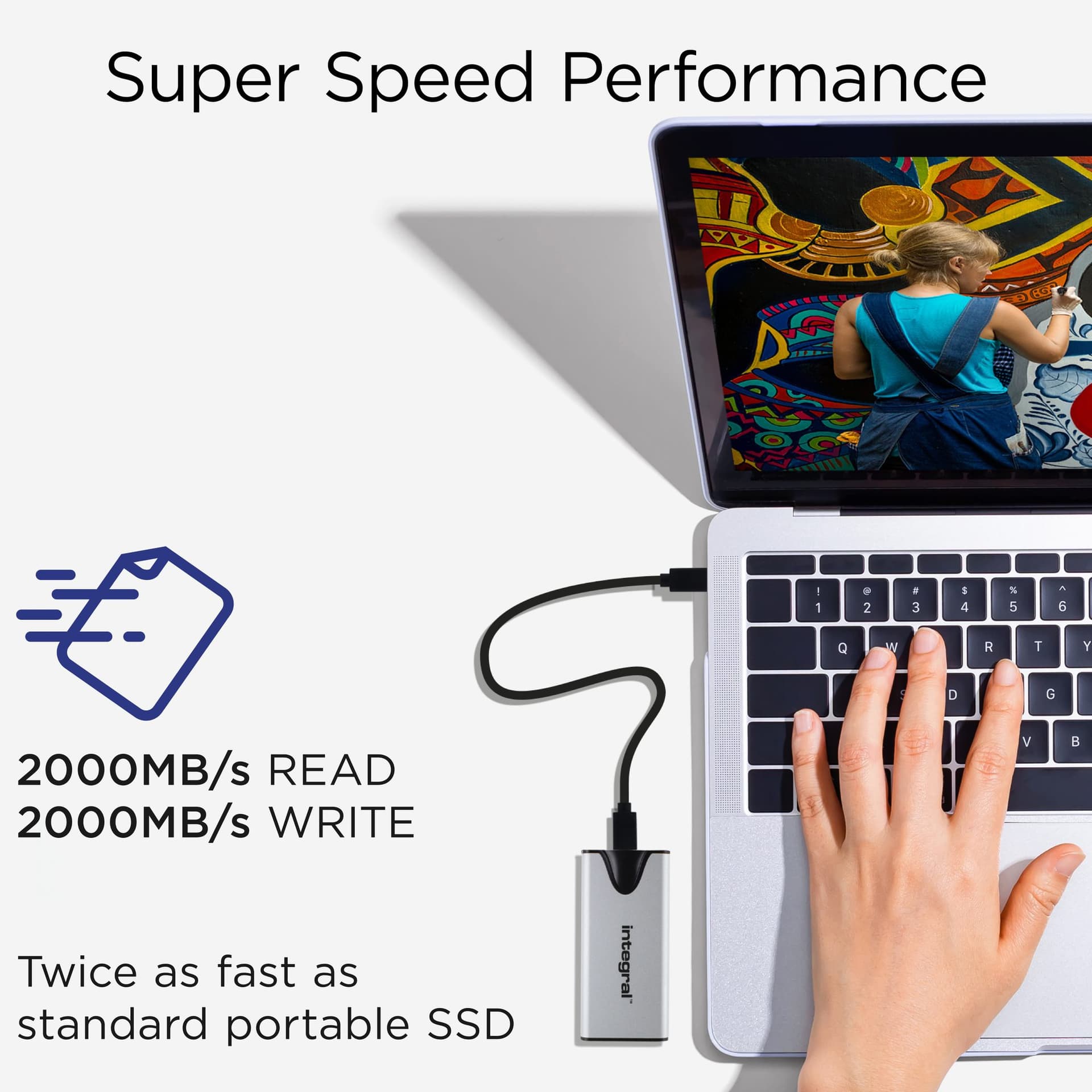 SSD Integral SlimXpress Portable USB-C 1TB 4