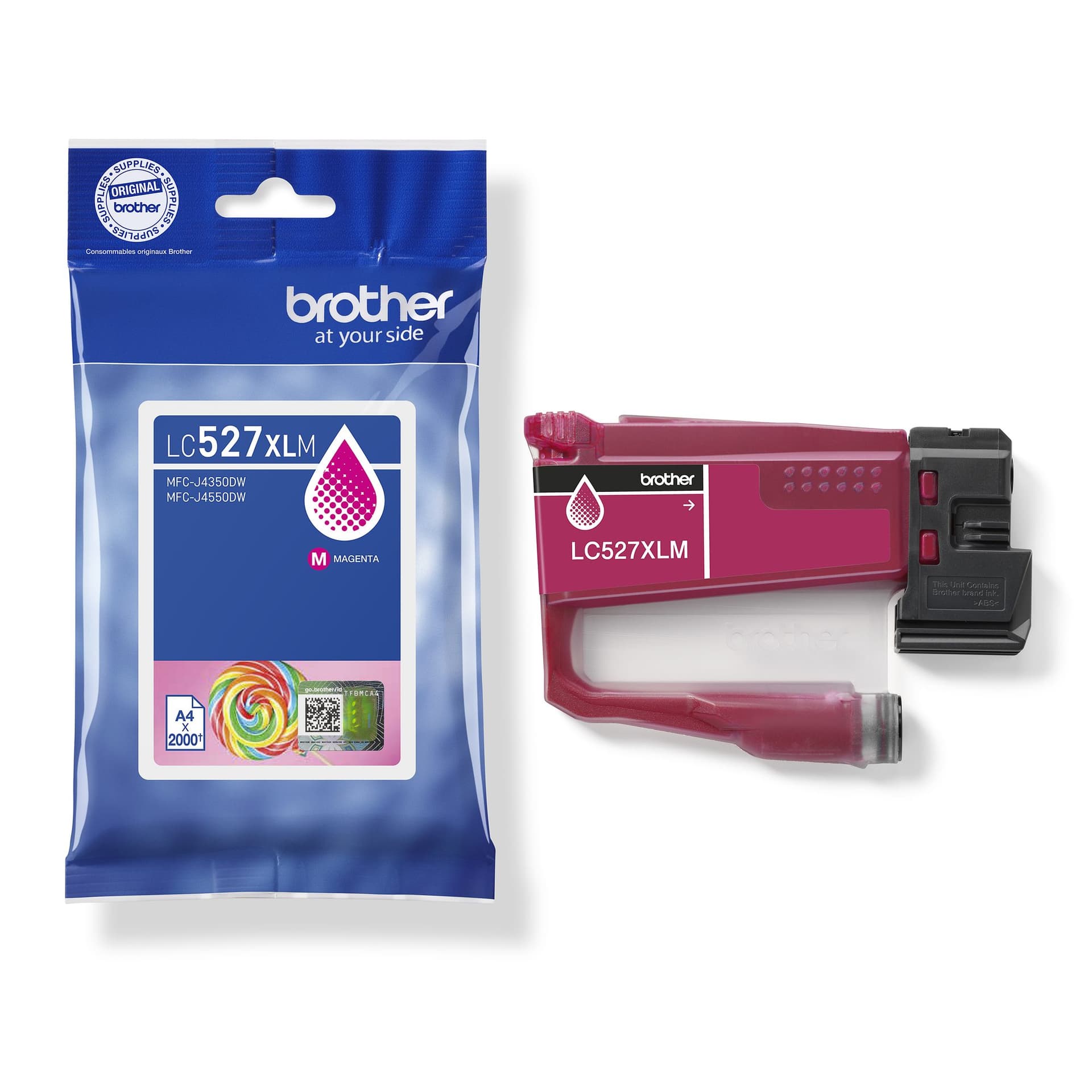 Inktcartridge Brother LC-527XLM rood 3