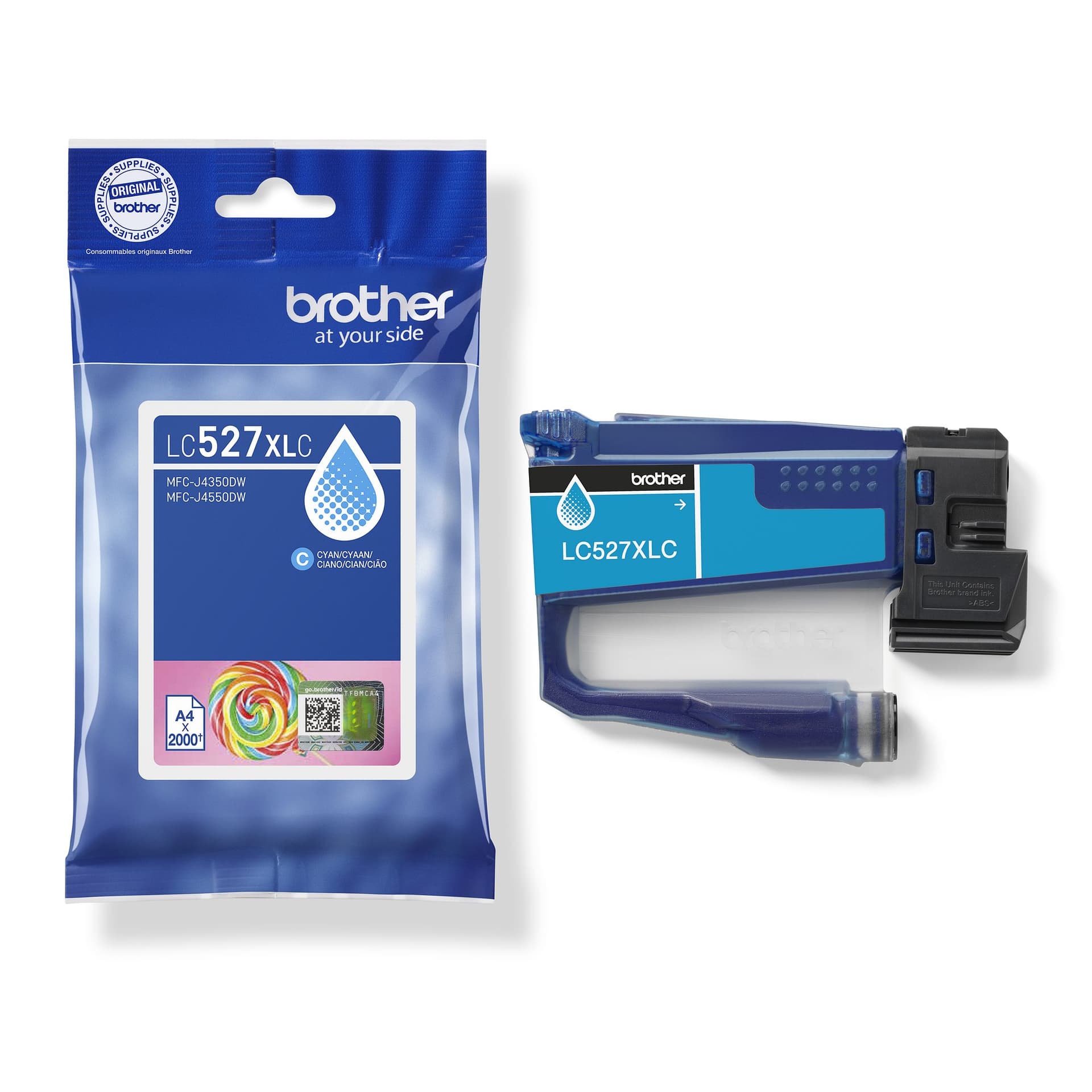 Inktcartridge Brother LC-527XLC blauw 3