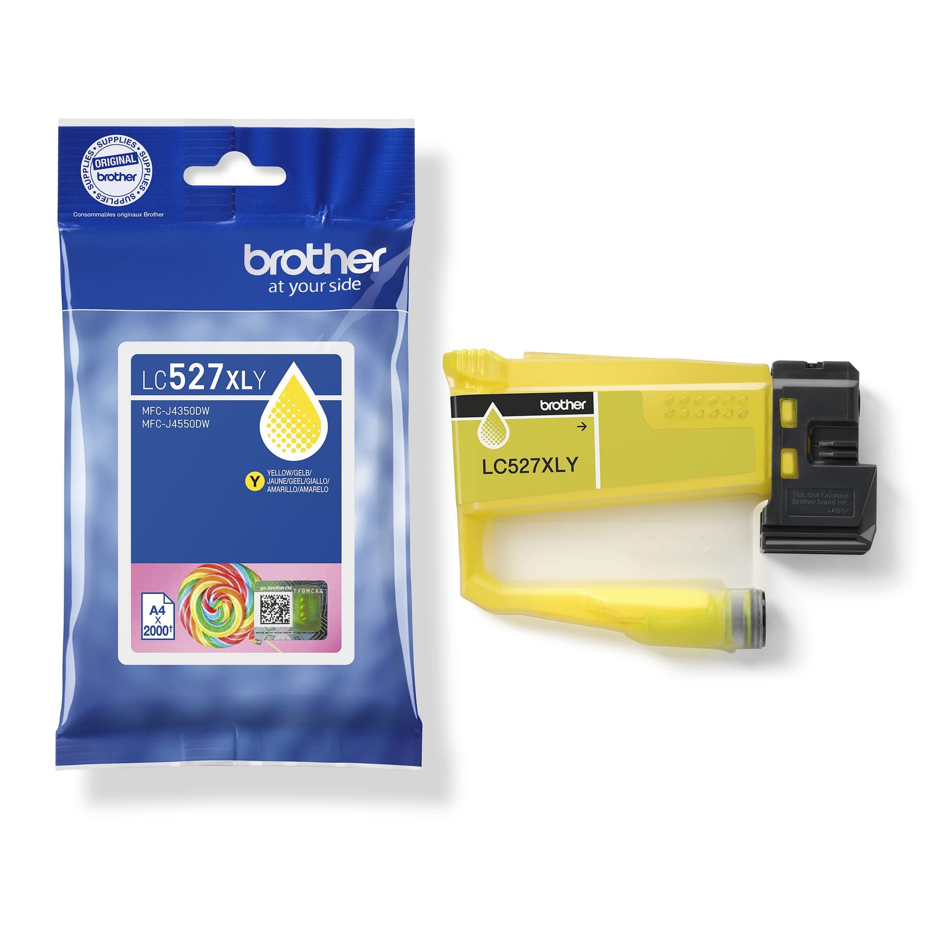 Inktcartridge Brother LC-527XLY geel 3
