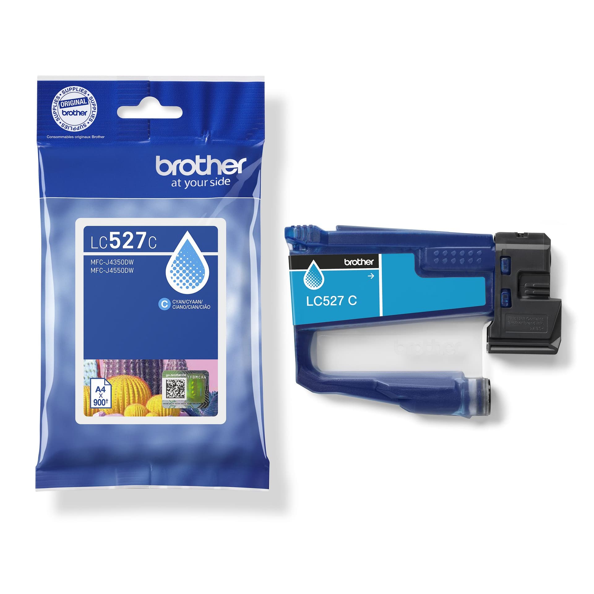 Inktcartridge Brother LC-527C blauw 3
