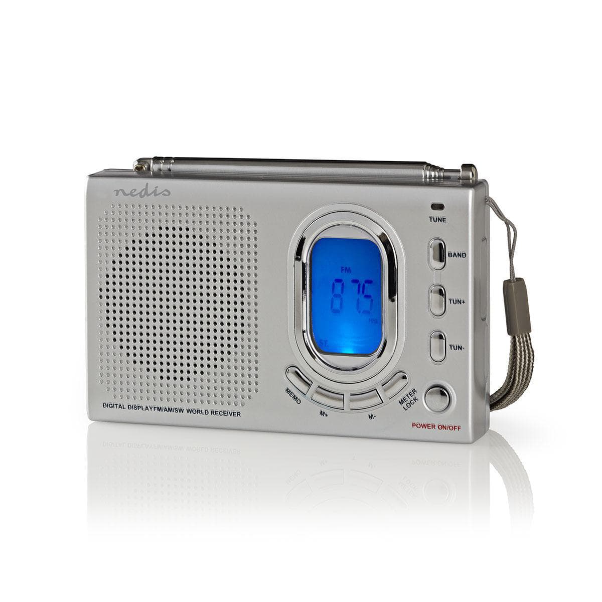 Wereldradio Nedis met wekker RDWR1000GY 2