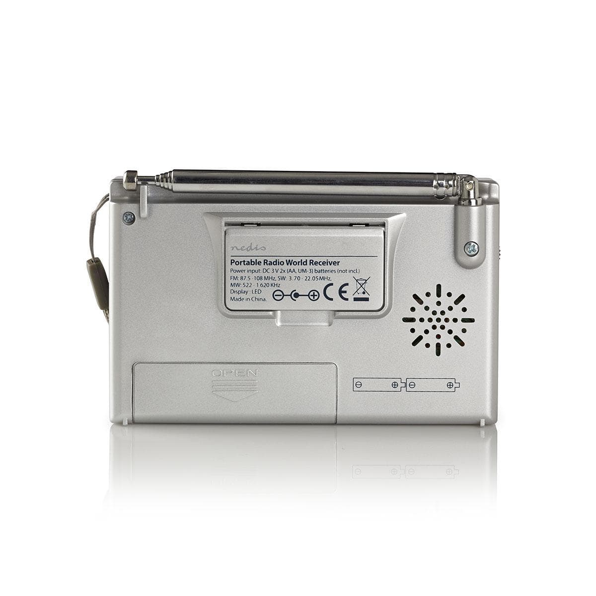 Wereldradio Nedis met wekker RDWR1000GY 4