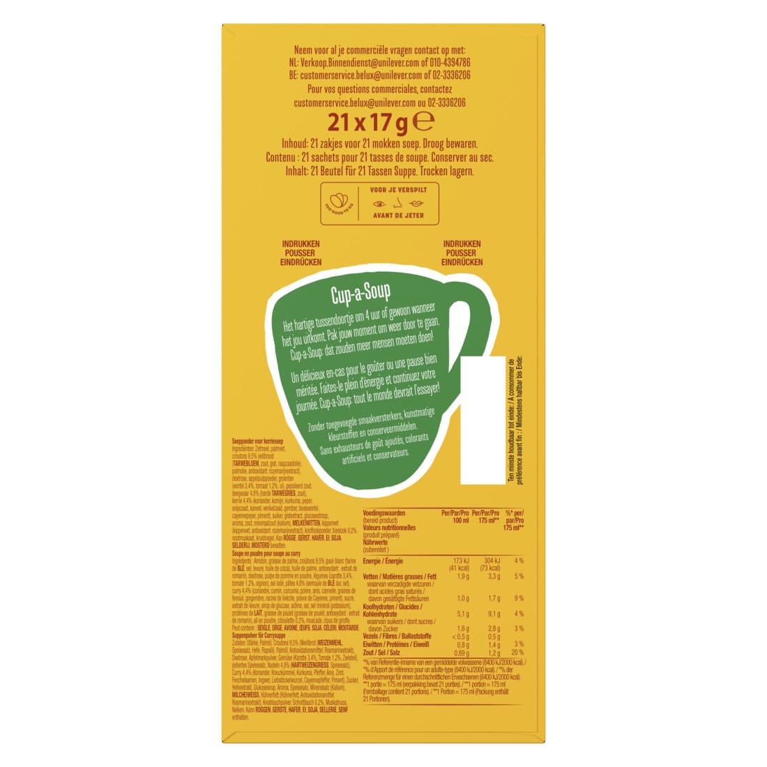 Cup-a-Soup Knorr Indiase kerrie 21x175ml 4