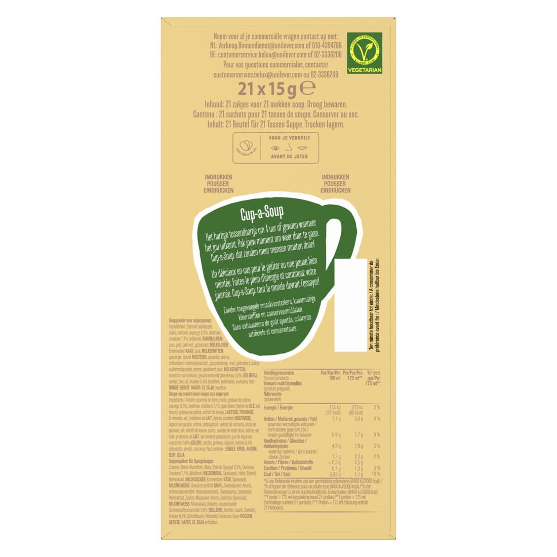 Cup-a-Soup Knorr asperge 21x175ml 4