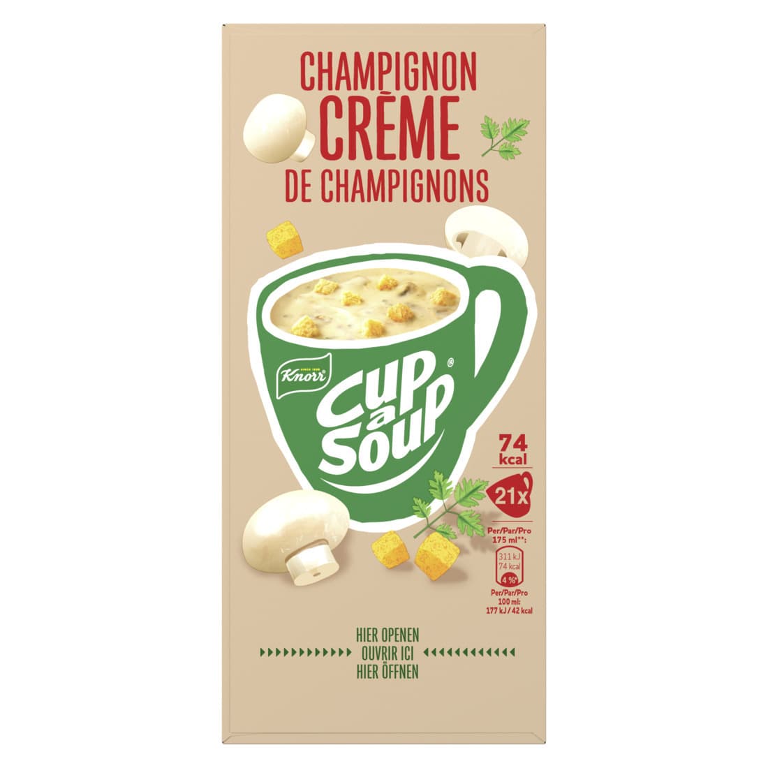 Cup-a-Soup Knorr champignon crème 21x175ml 2