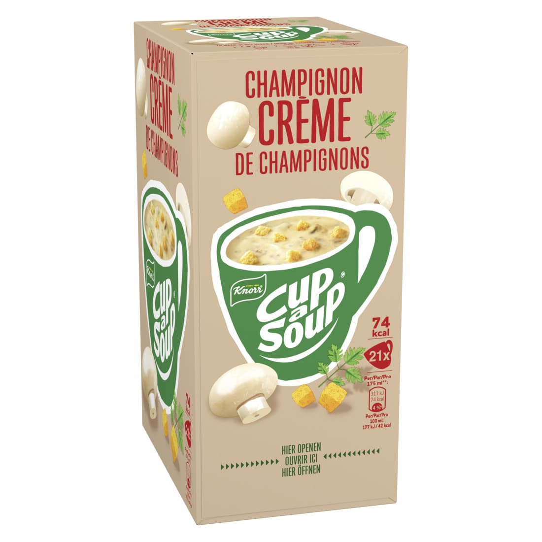 Cup-a-Soup Knorr champignon crème 21x175ml 3