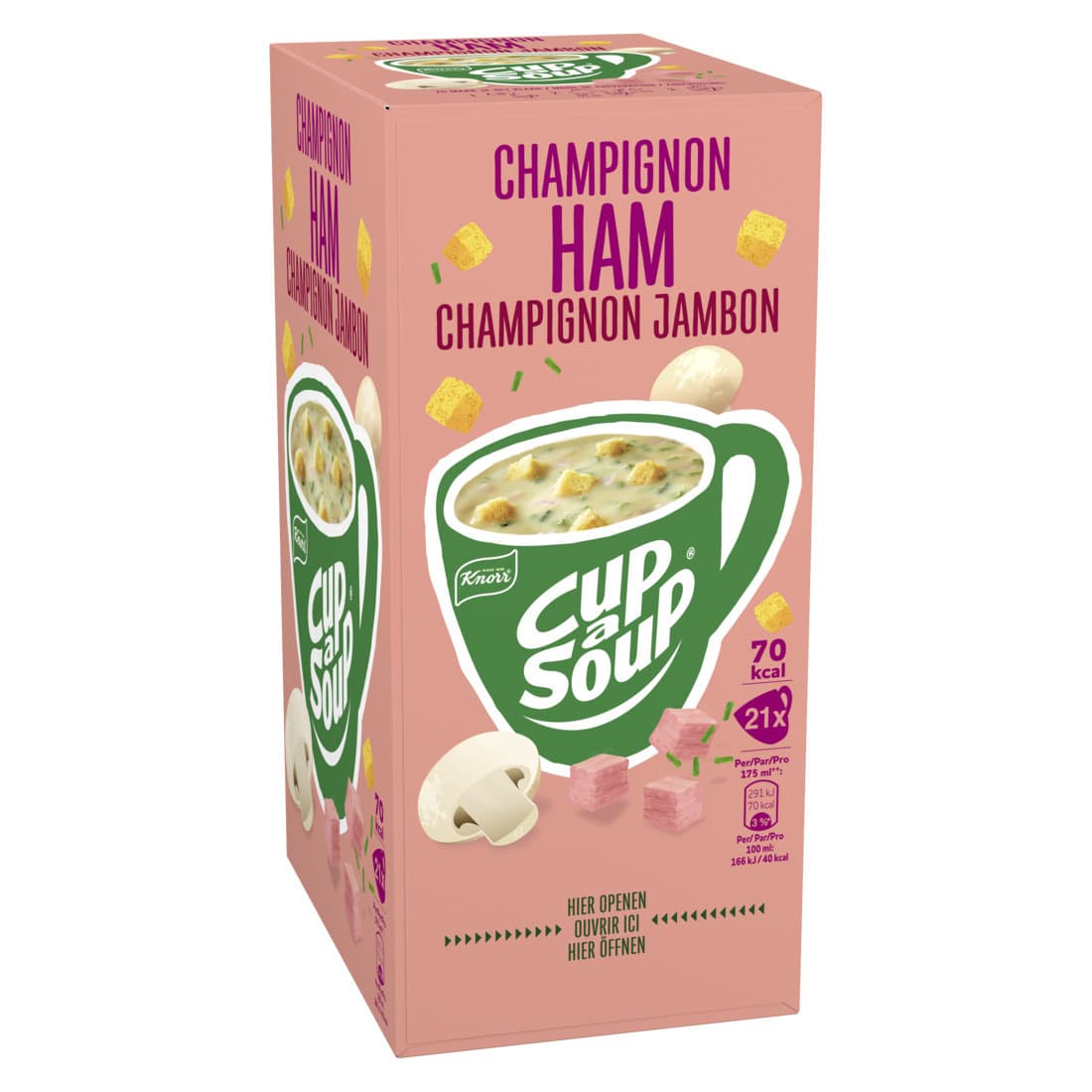 Cup-a-Soup Knorr champignon ham 21x175ml 2