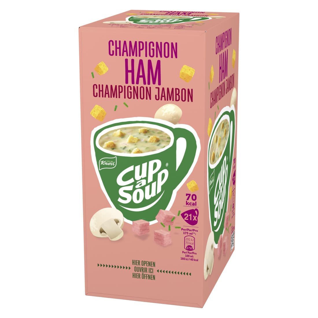 Cup-a-Soup Knorr champignon ham 21x175ml 4