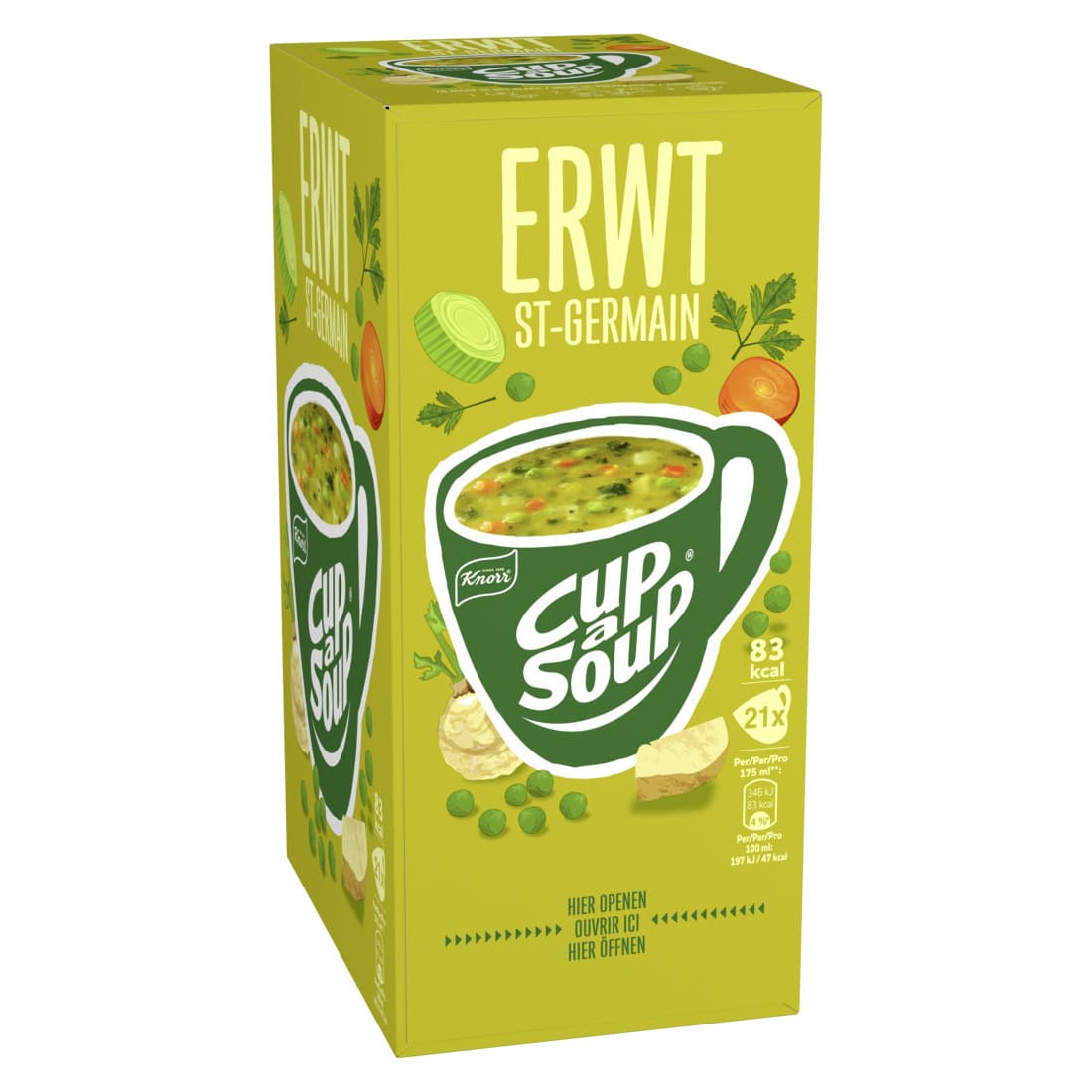 Cup-a-Soup Knorr erwtensoep 21x175ml 3